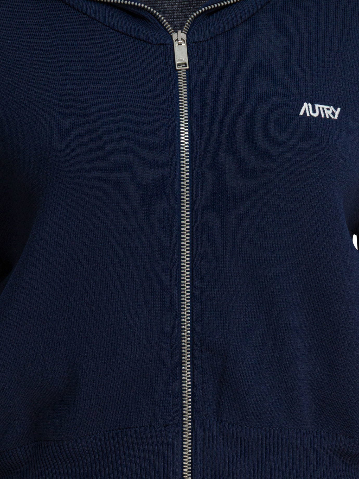 Autry Viscose Blend Zippered Sweatshirt