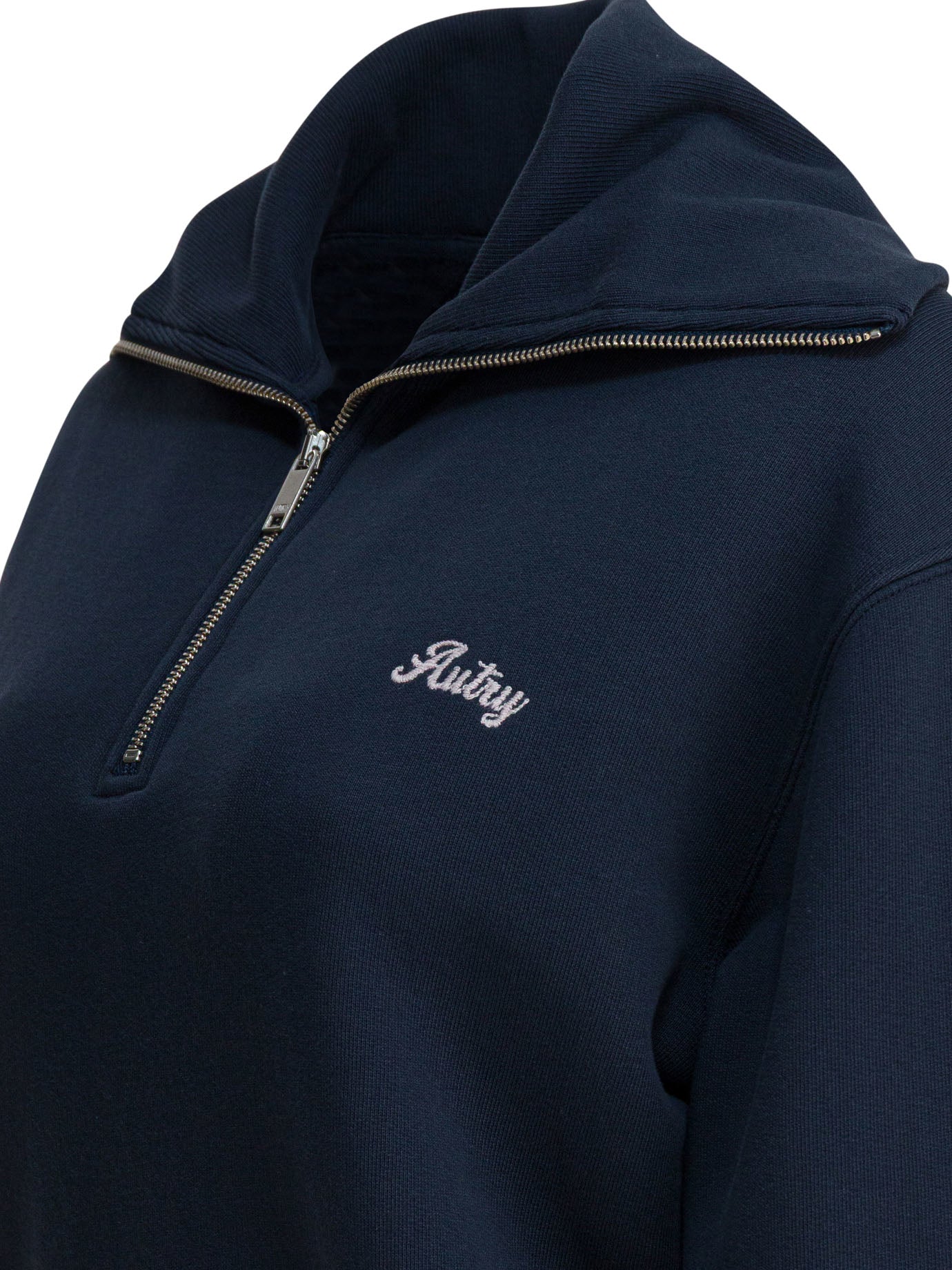 Autry Sweatshirt With Half Zipper And Club Logo