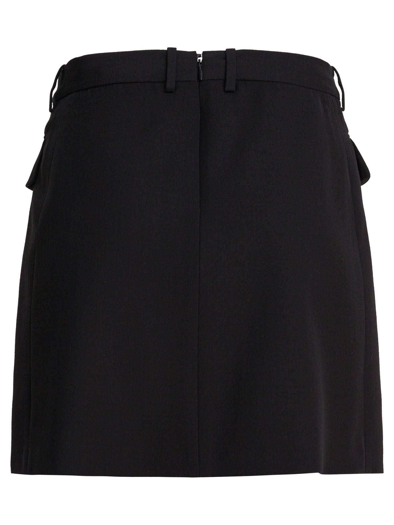 Balenciaga Viscose And Wool Twill Miniskirt