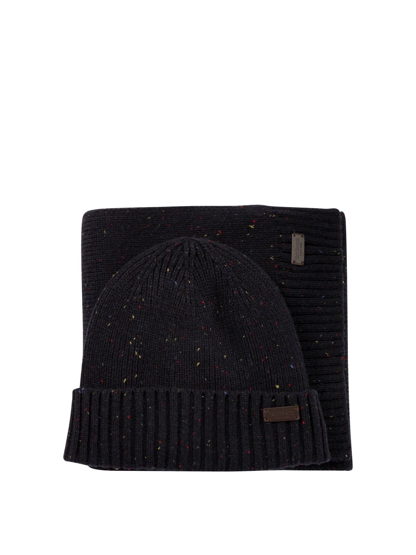 Barbour Carlton Fleck Cap And Scarf Set