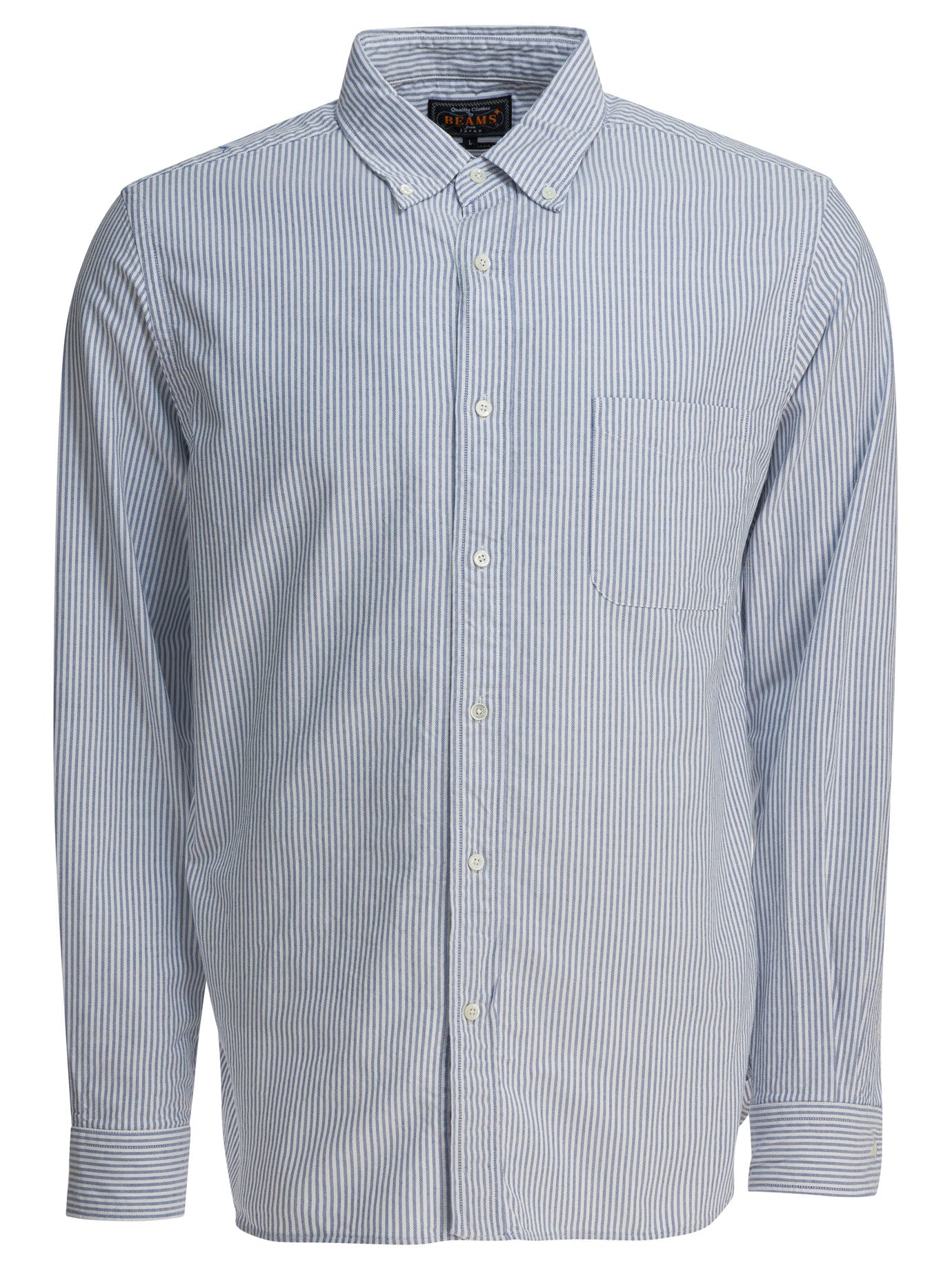 Beams Plus Cotton Striped Shirt