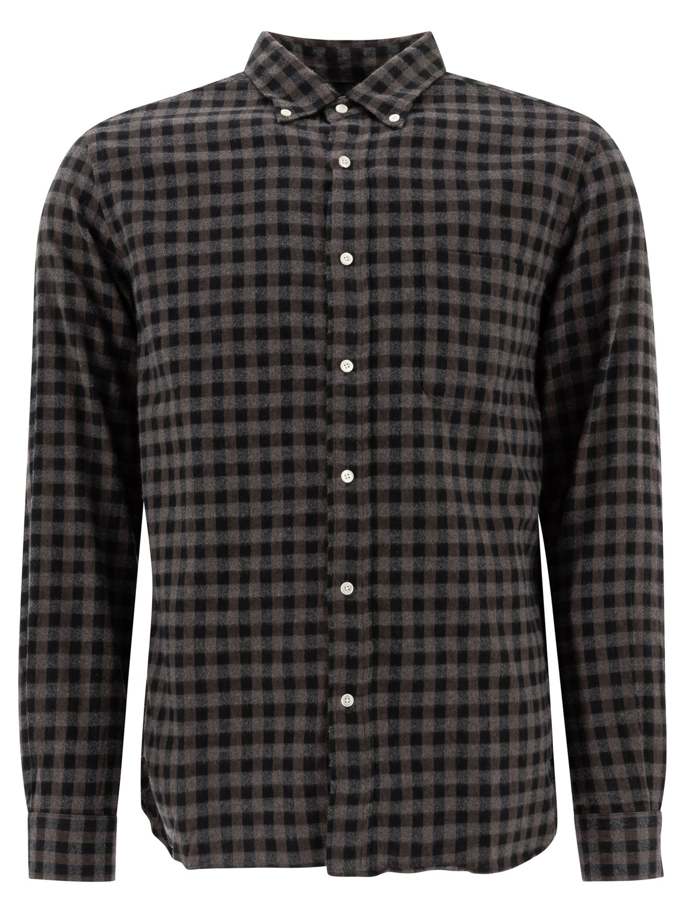 Beams Plus Bd Gingham Check Shaggy Shirt