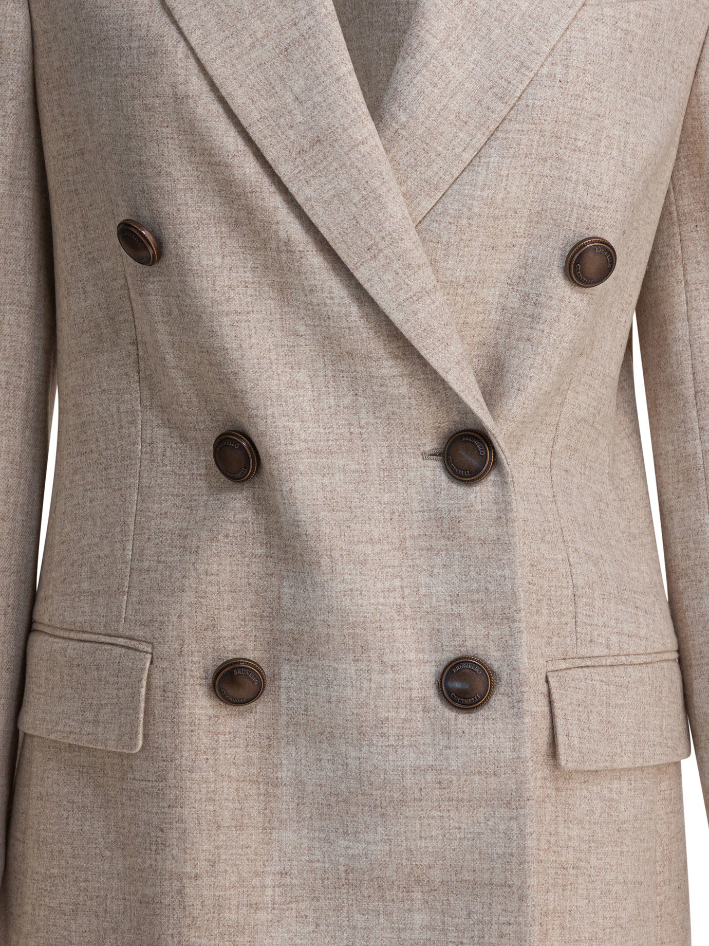 Brunello Cucinelli Wool And Cashmere Twill Flannel Blazer