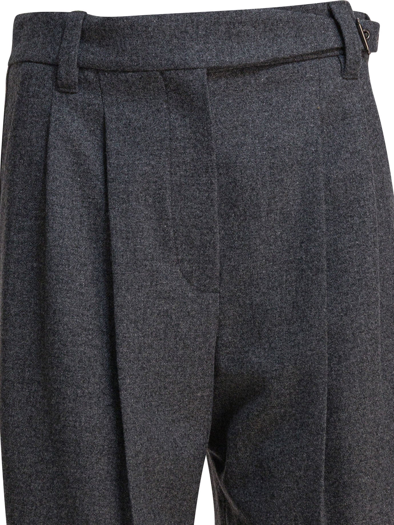 Brunello Cucinelli Wool Pants With Belt
