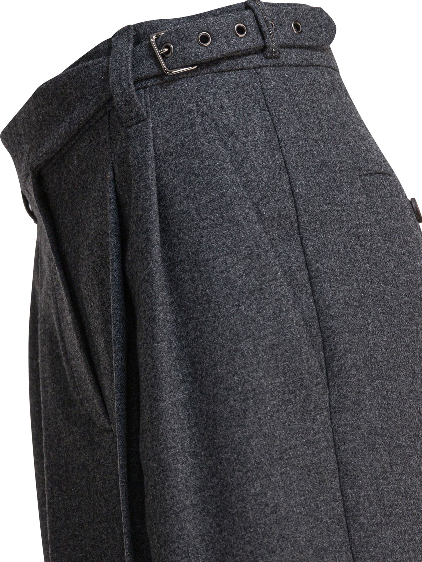 Brunello Cucinelli Wool Pants With Belt