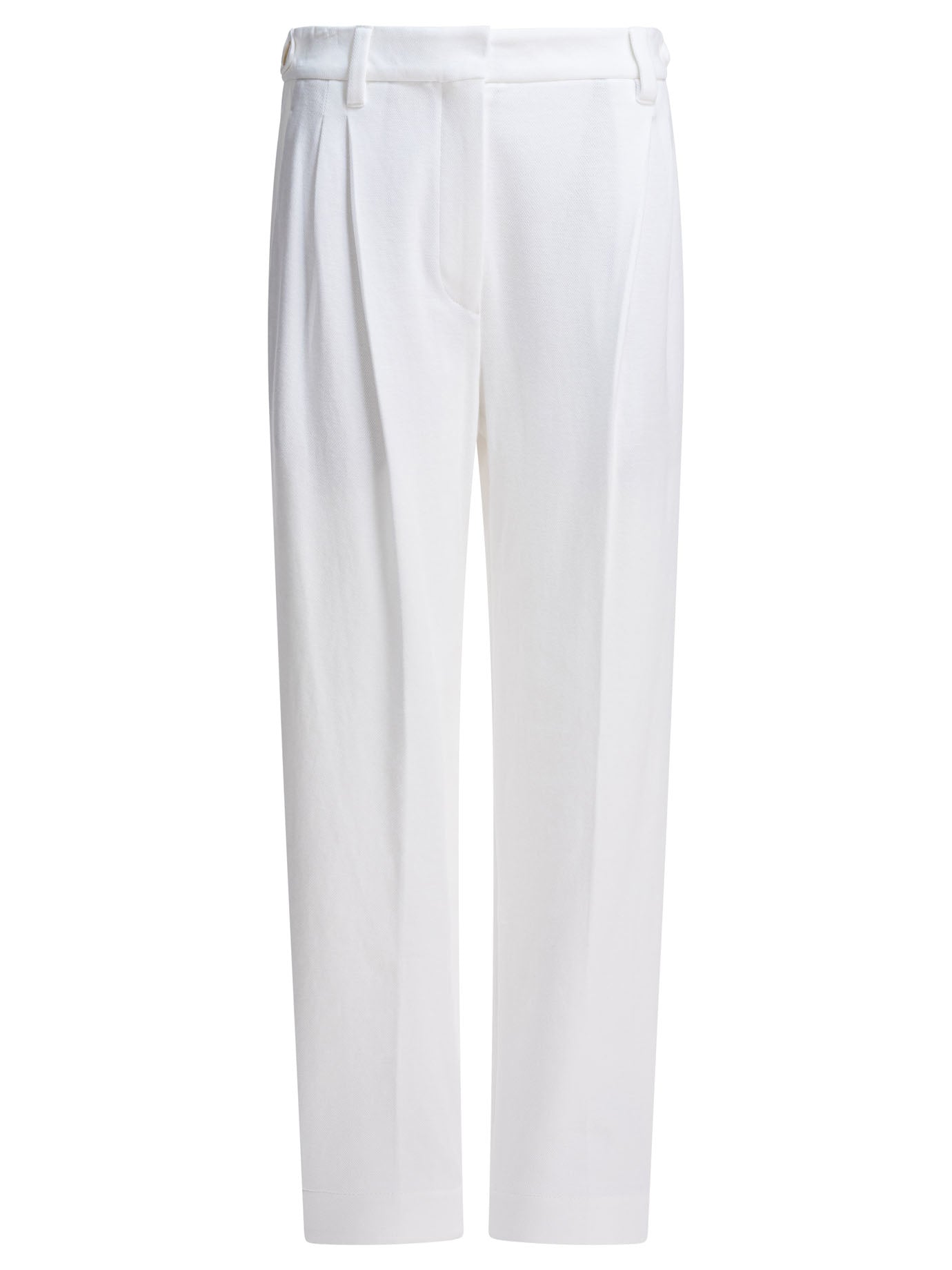 Brunello Cucinelli Baggy Cotton Tailored Pants