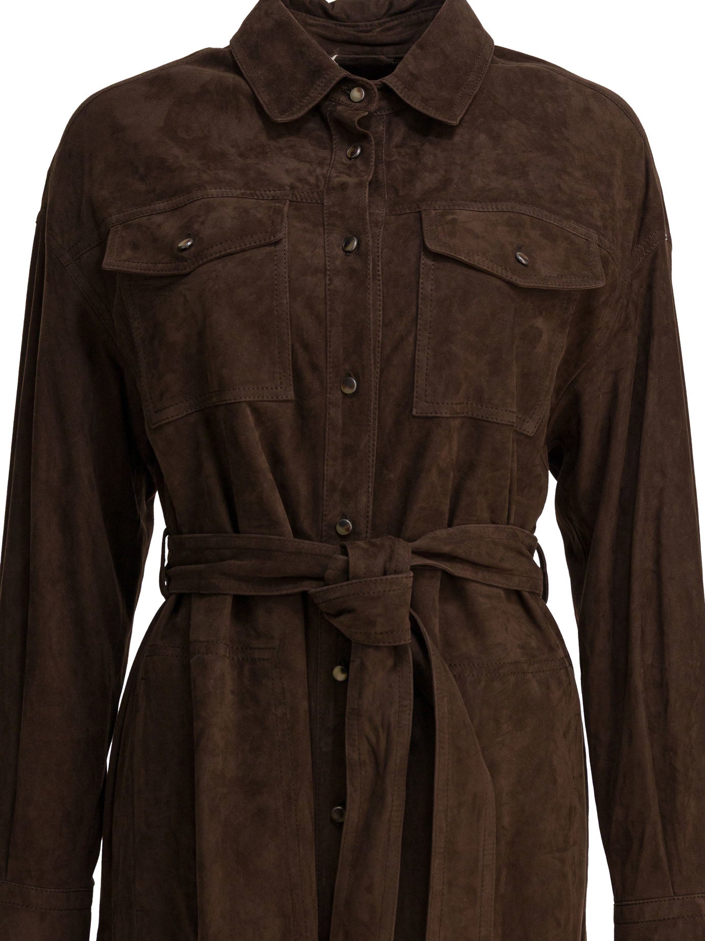 Brunello Cucinelli Chemisier Coat With Necklace