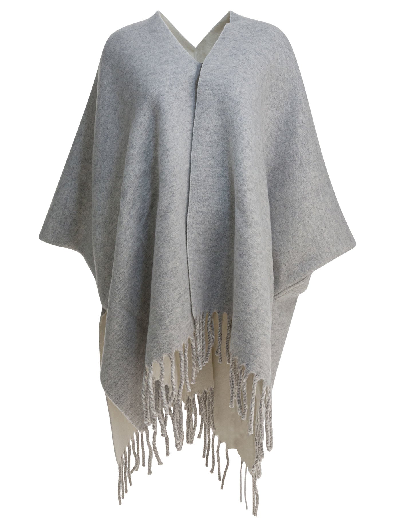Brunello Cucinelli Reversible Wool And Cashmere Cape