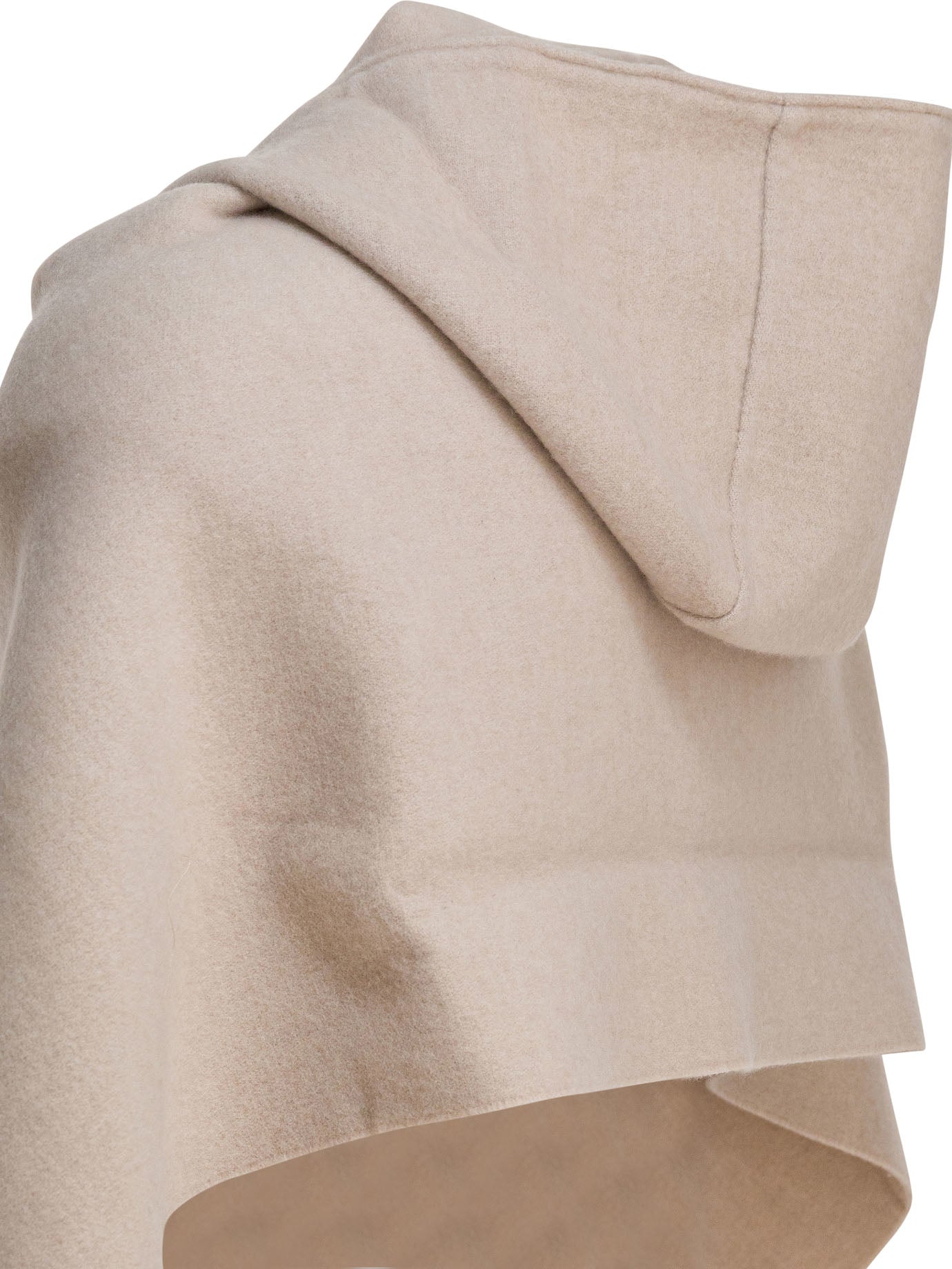 Brunello Cucinelli Wool And Cashmere Hooded Scarf