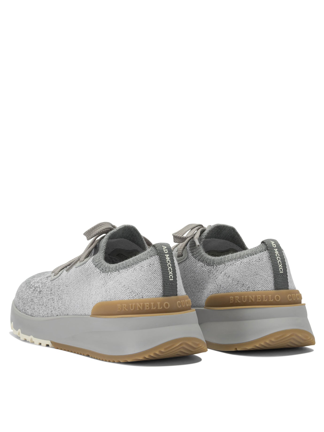 Brunello Cucinelli Cotton Knit Sneakers