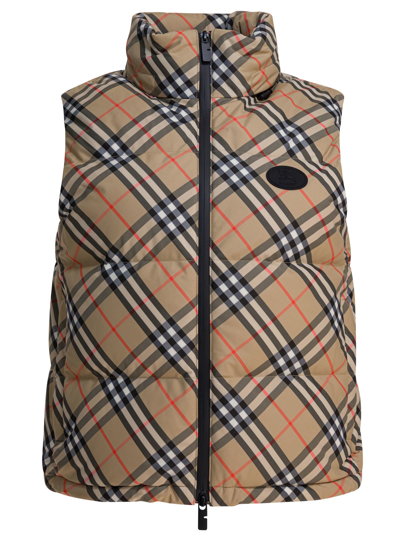 Burberry Check Sleeveless Down Jacket