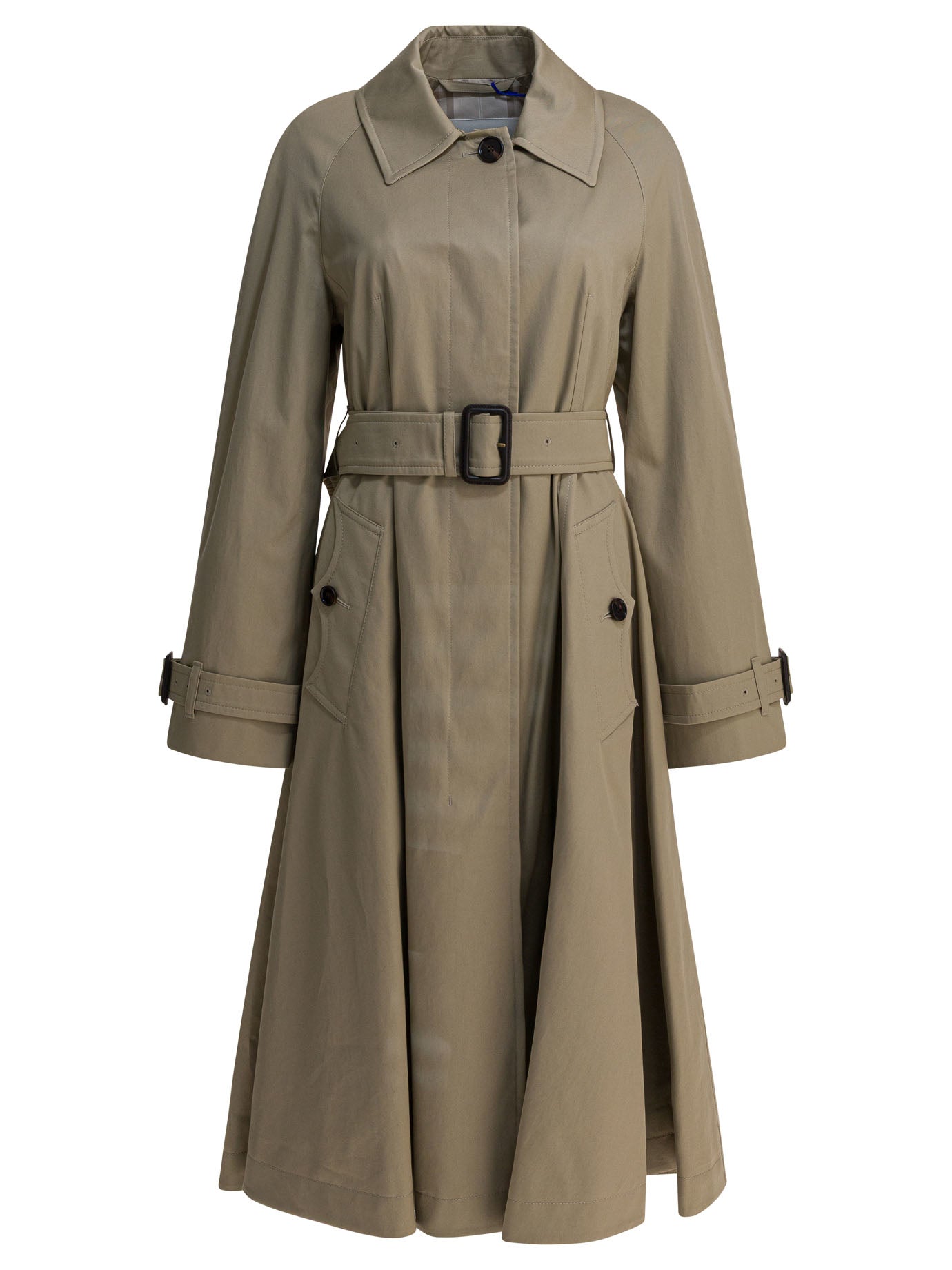 Burberry Car Coat Ellingham Fit-And-Flare Trench Coat