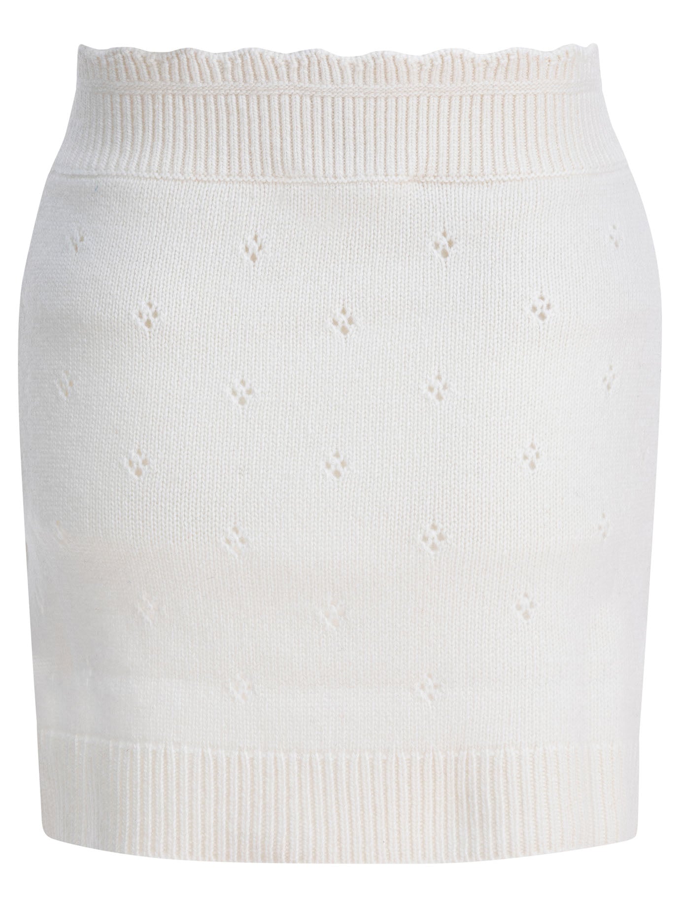 Chloé Openwork Wool And Cashmere Miniskirt