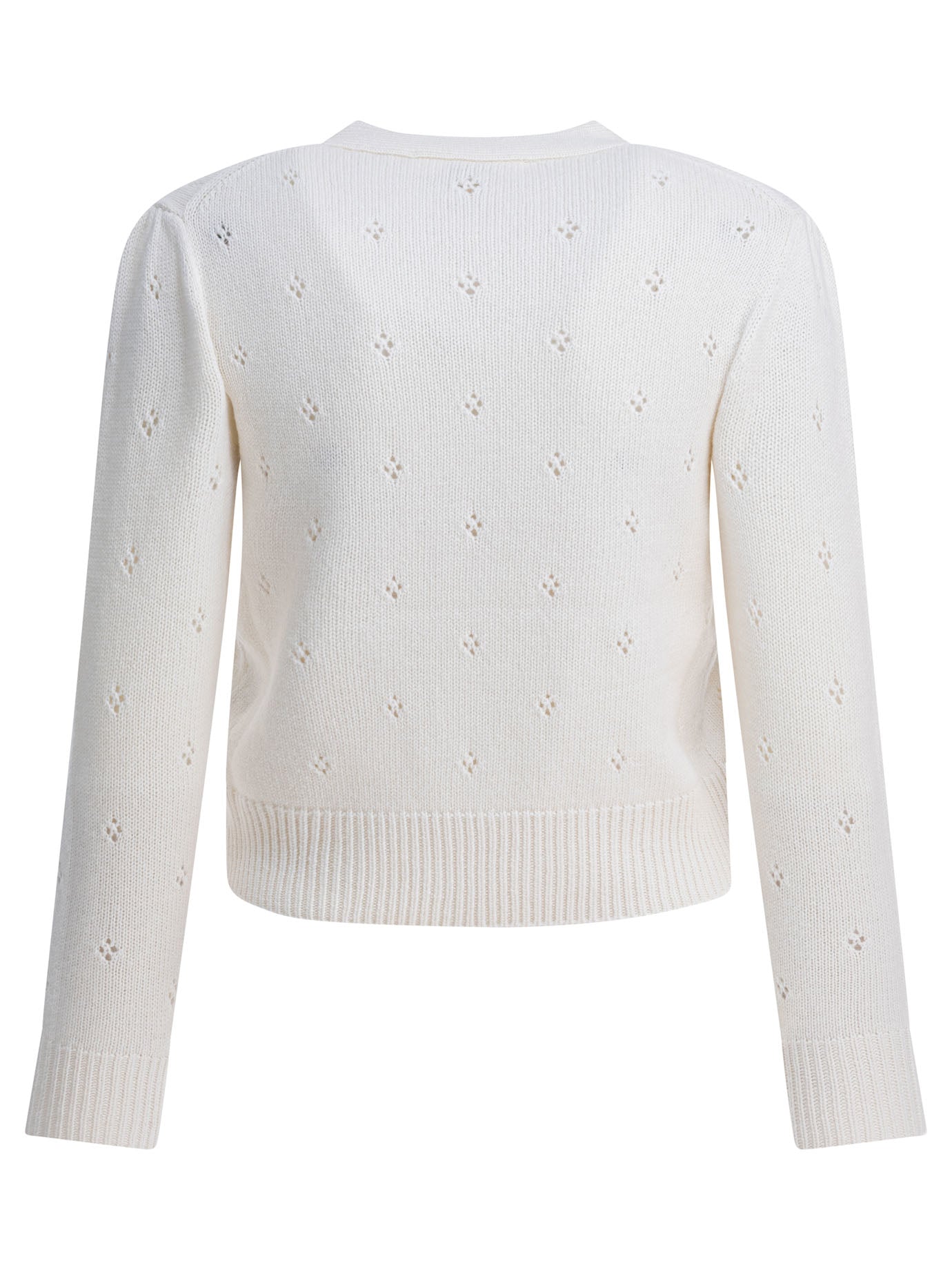 Chloé Perforated Wool And Cashmere Sweater