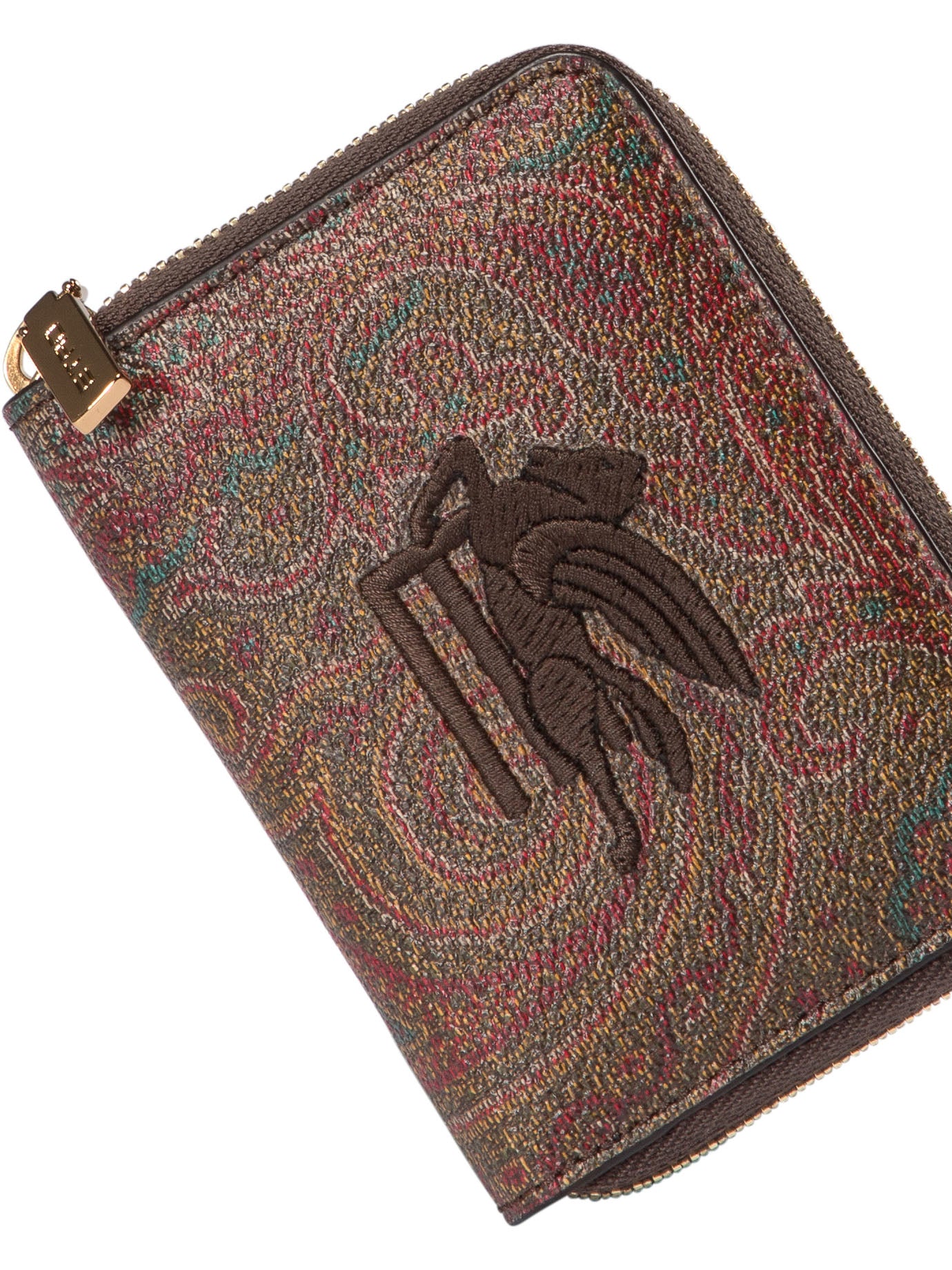 Etro Coin Purse Arnica With Pegasus