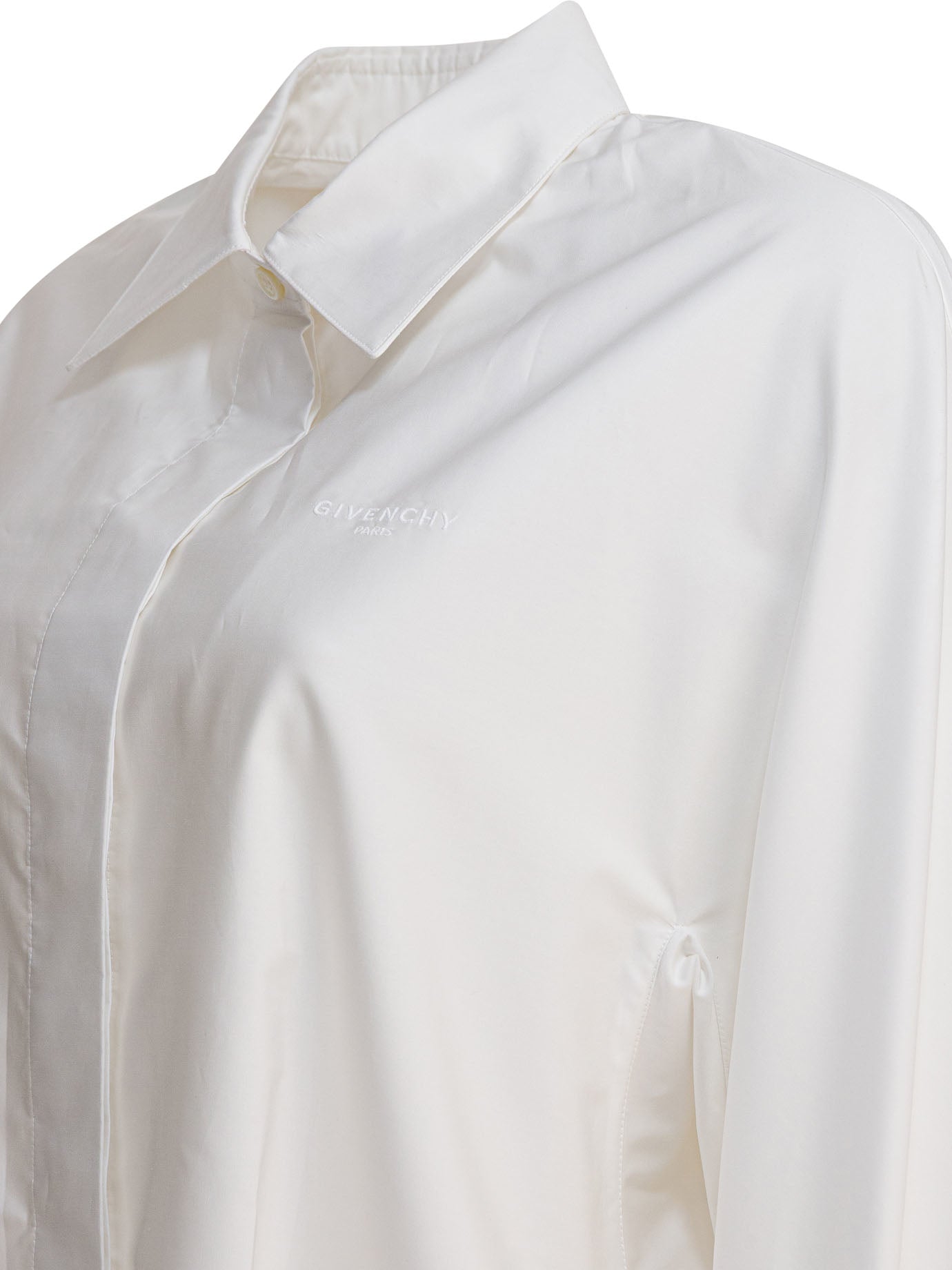 Givenchy Poplin Shirt With Embroidery Givenchy