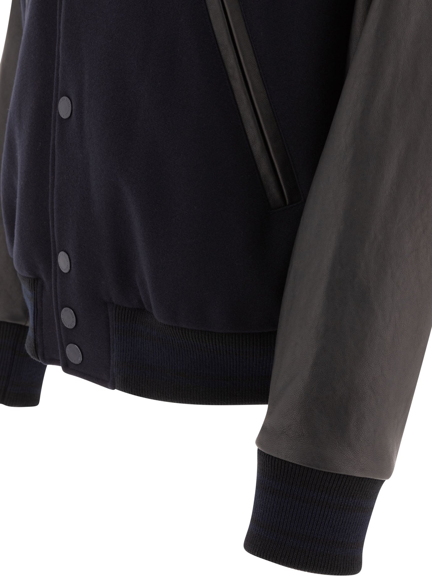 Golden Goose Wool And Leather Bomber Jacket