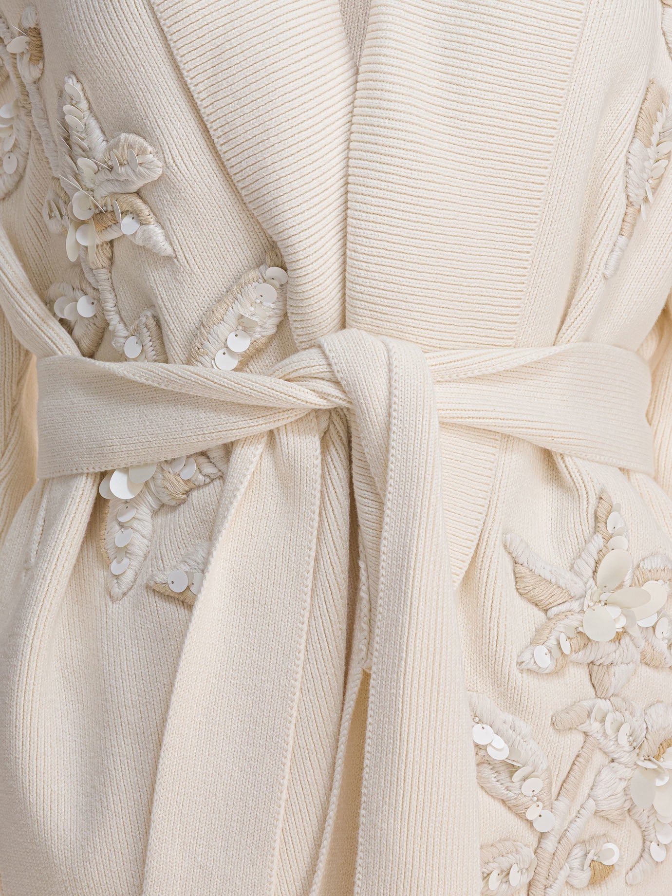 Golden Goose Cardigan With Floral Embroidery