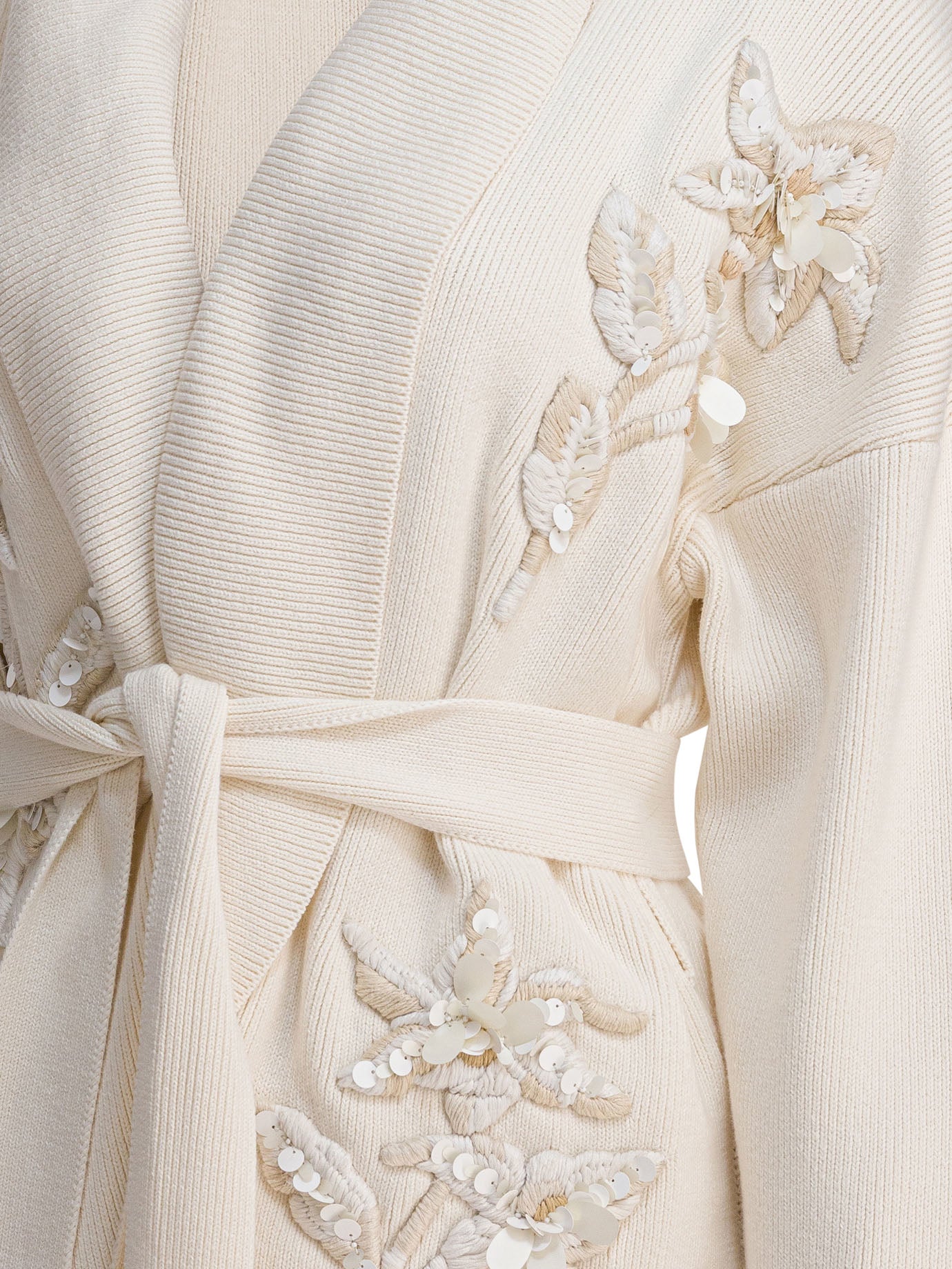 Golden Goose Cardigan With Floral Embroidery
