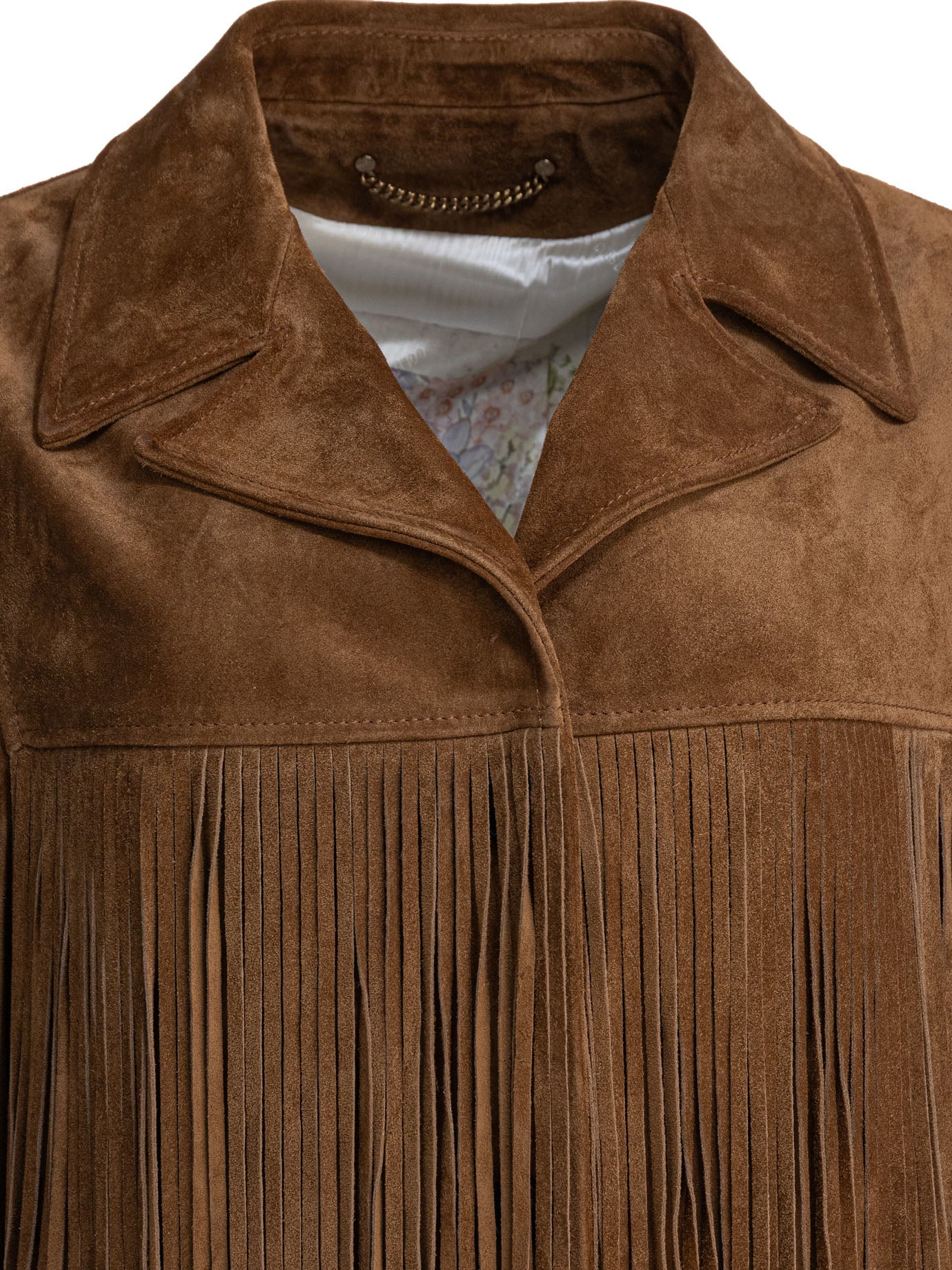 Golden Goose Suede Jacket With Bangs