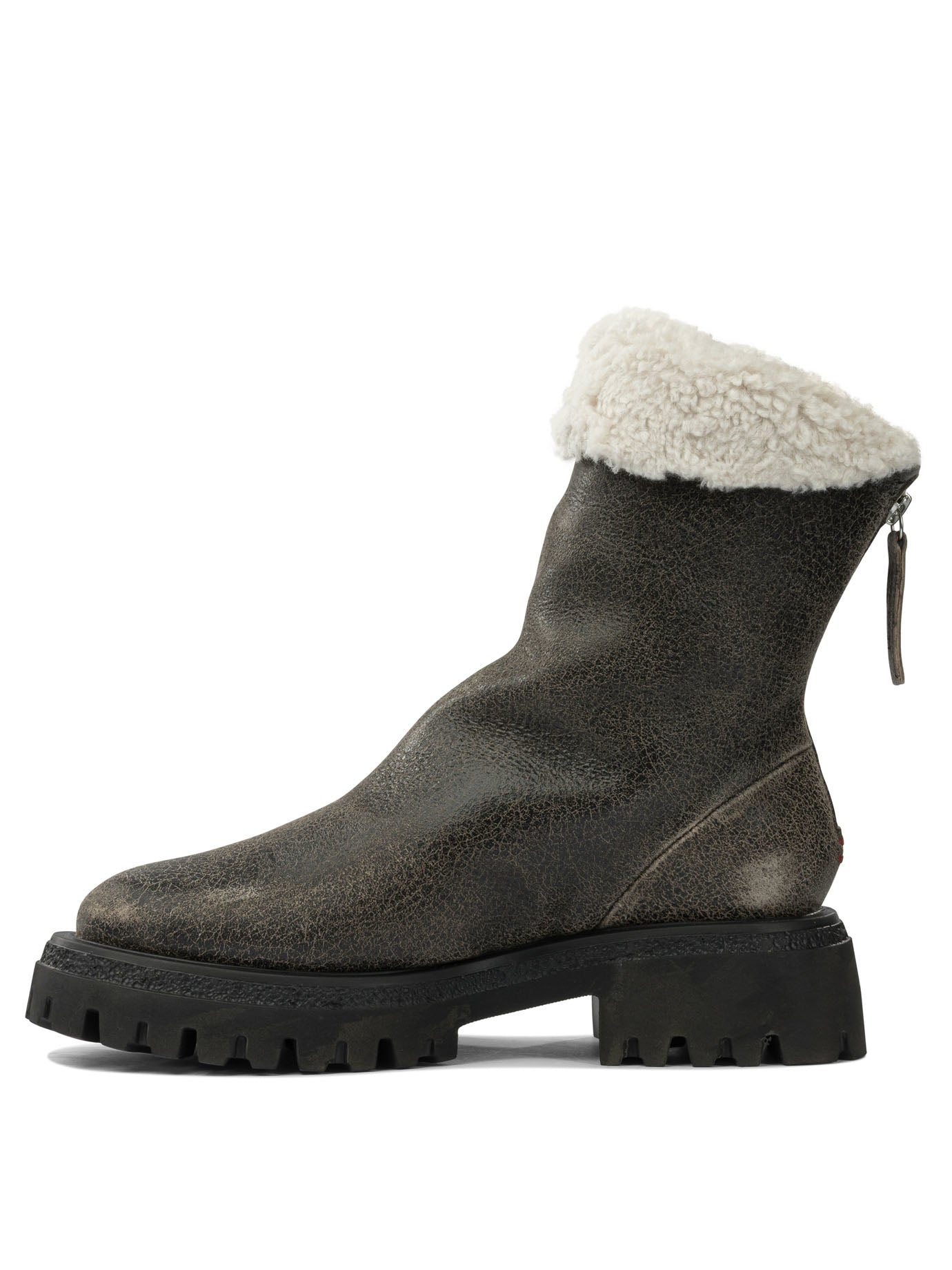 Halmanera Leather Zippered Ankle Boots