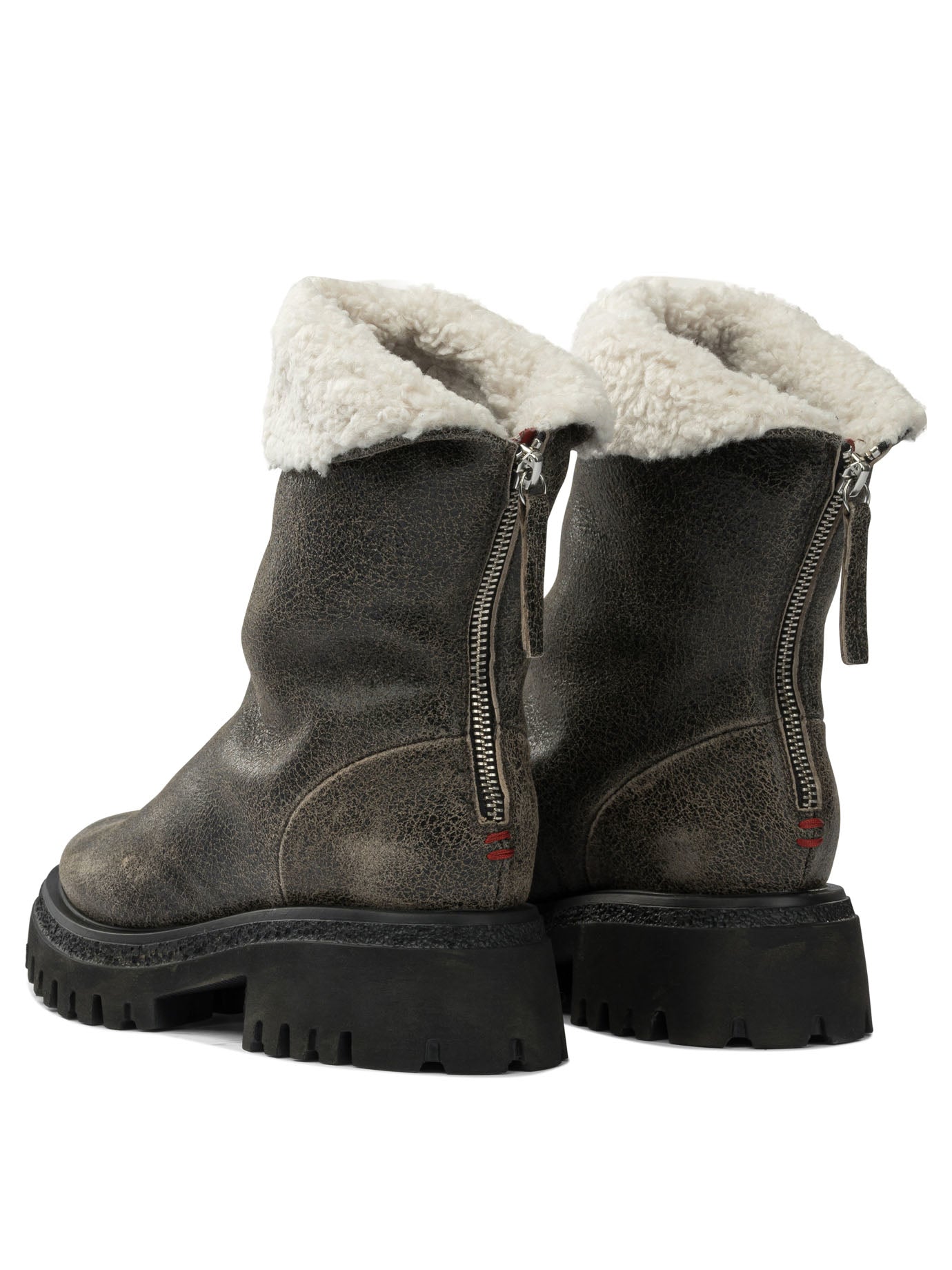 Halmanera Leather Zippered Ankle Boots