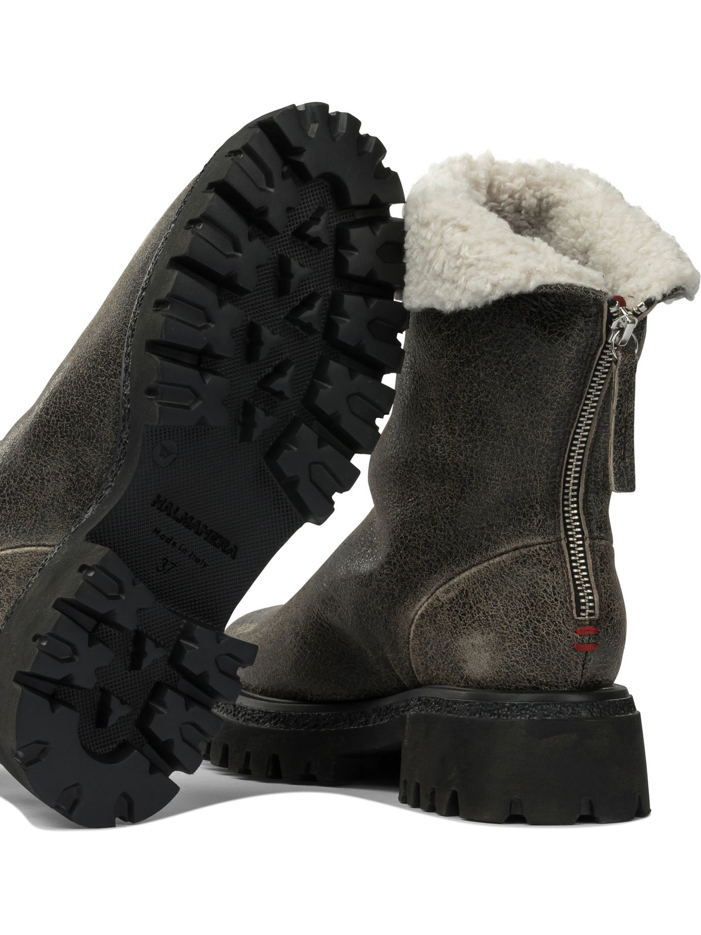 Halmanera Leather Zippered Ankle Boots