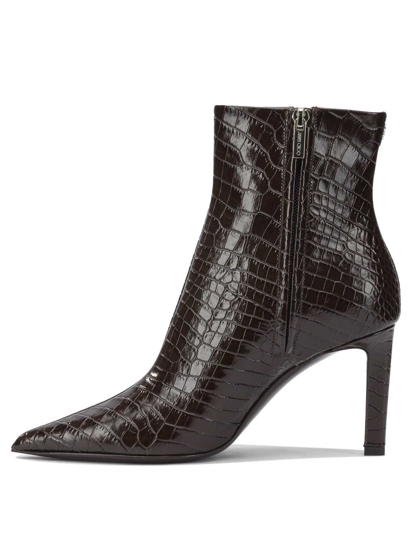 Jimmy Choo Frankie Zippered Ankle Boots 85Mm