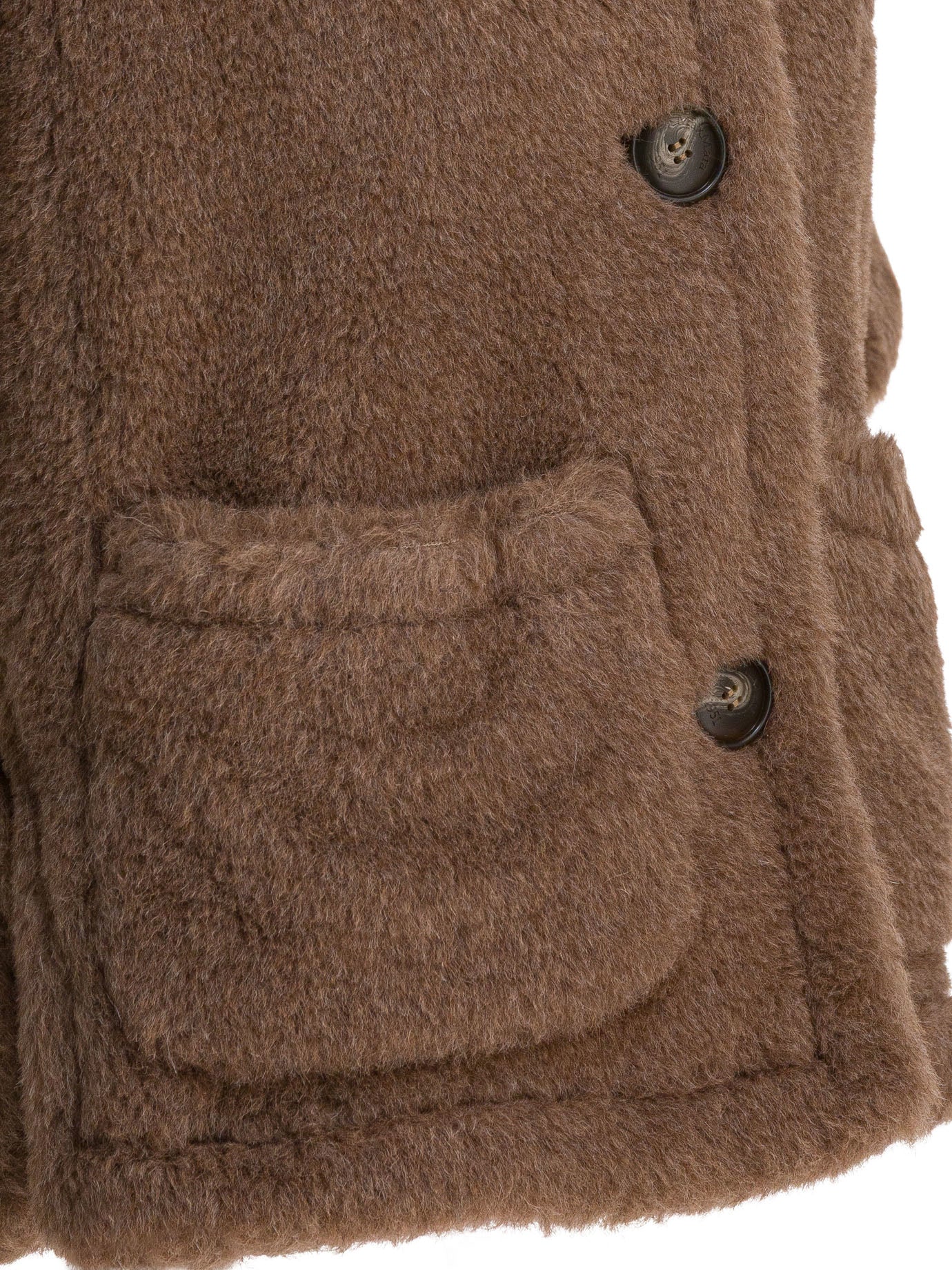 Max Mara Teddy Fabric Cape