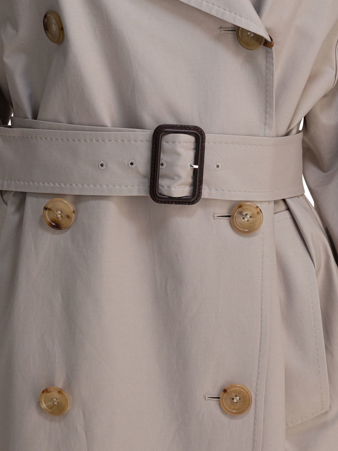 Max Mara The Cube Double-Breasted Cotton Twill Trench Coat