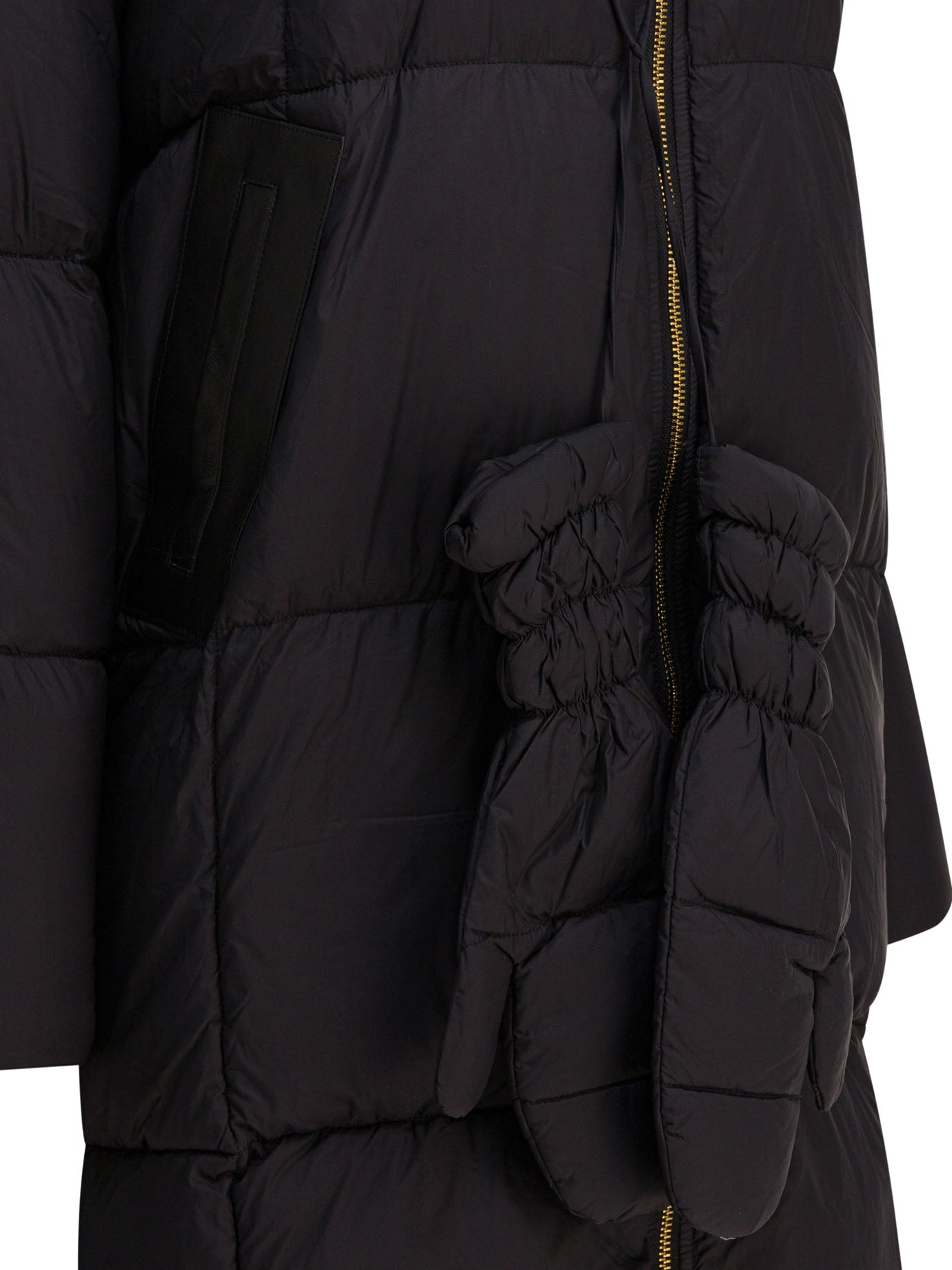 Max&Moi Long Down Jacket With Over Hood