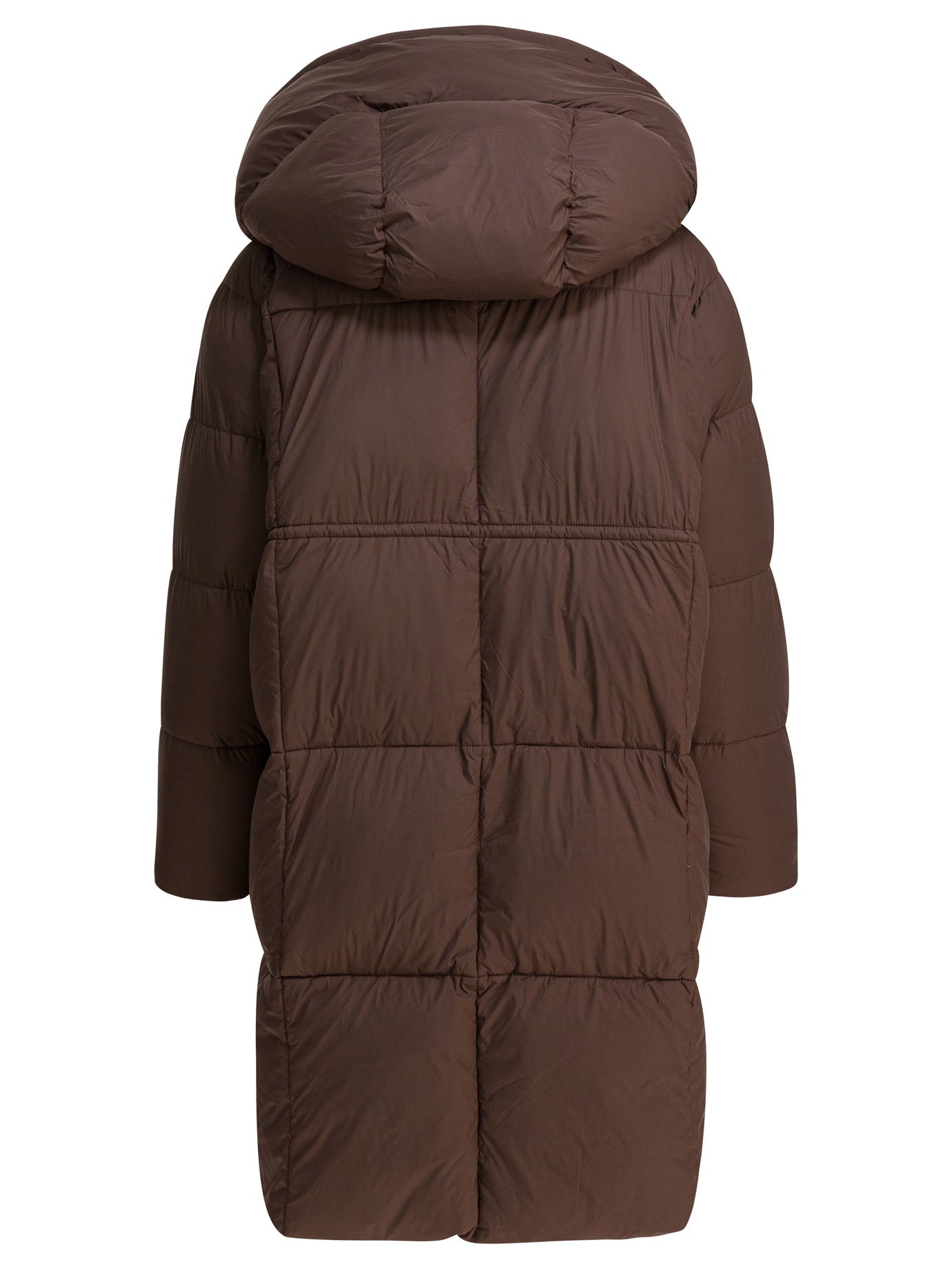 Max&Moi Long Down Jacket With Over Hood