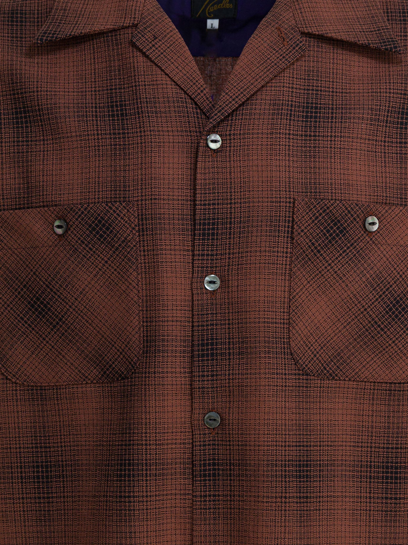 Needles Checked Wool One-Up Shirt