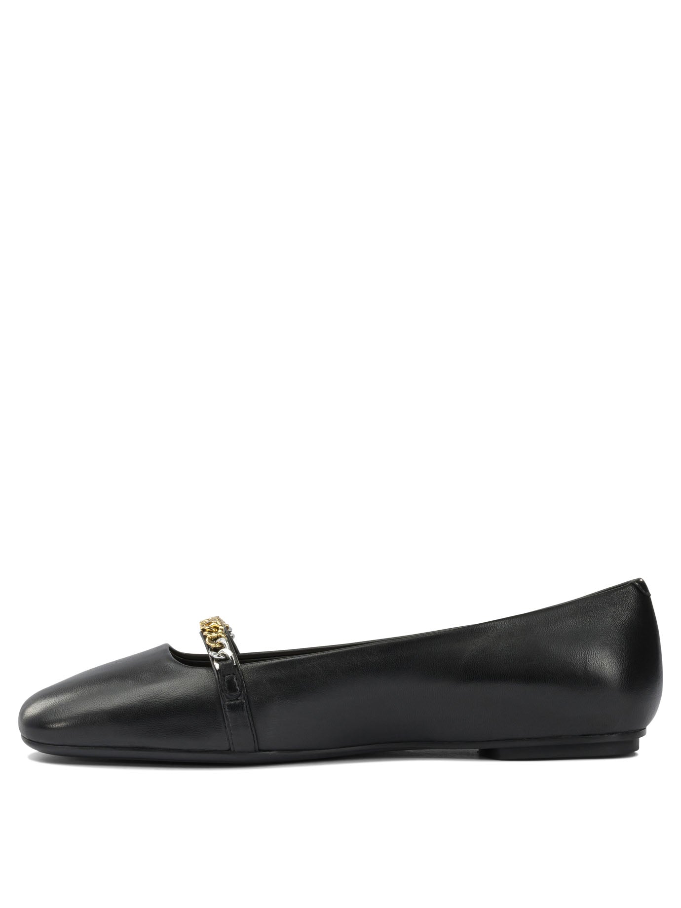 Pinko Leather Ballet Flats With Square Toe