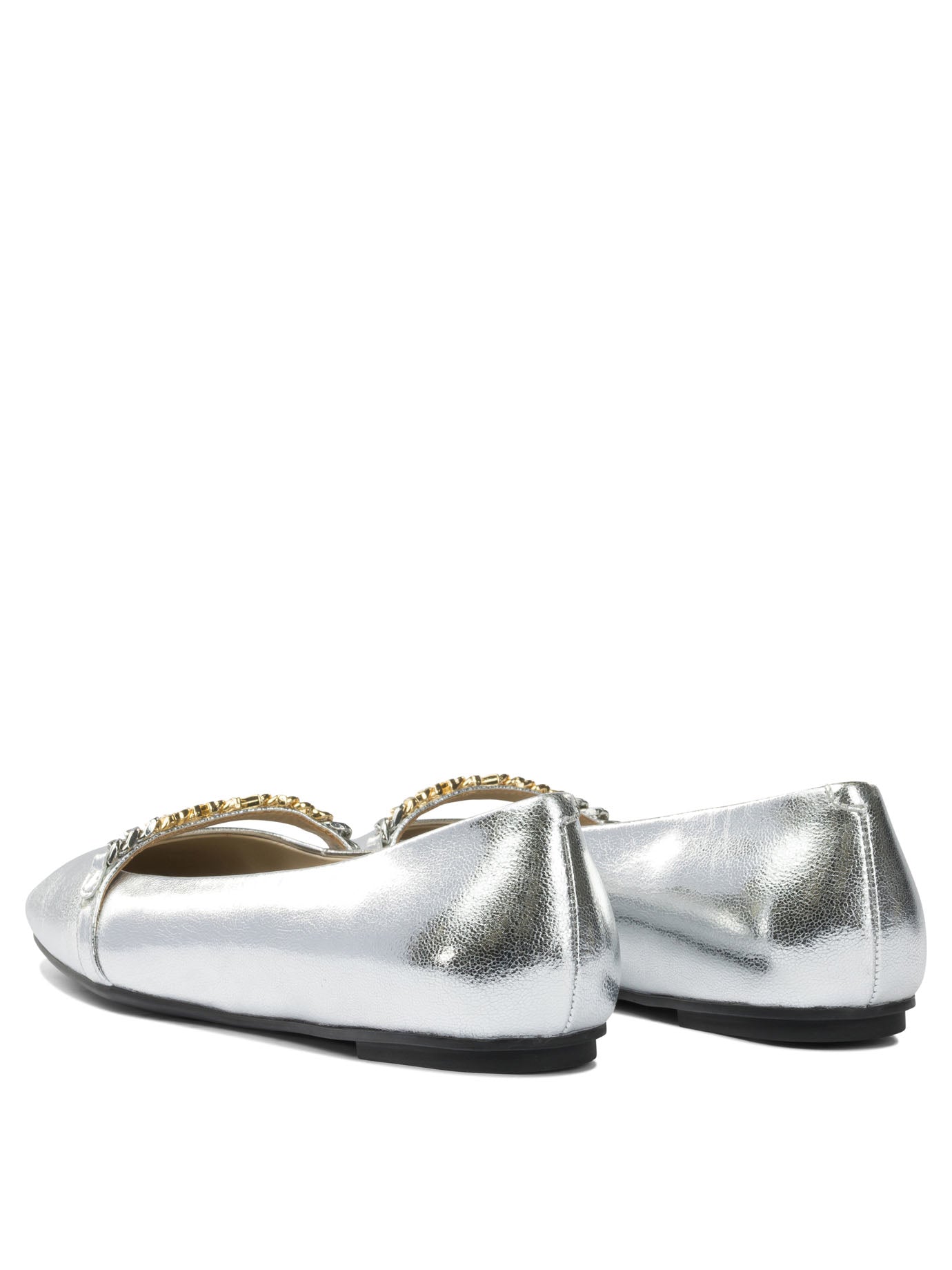 Pinko Leather Ballet Flats With Square Toe