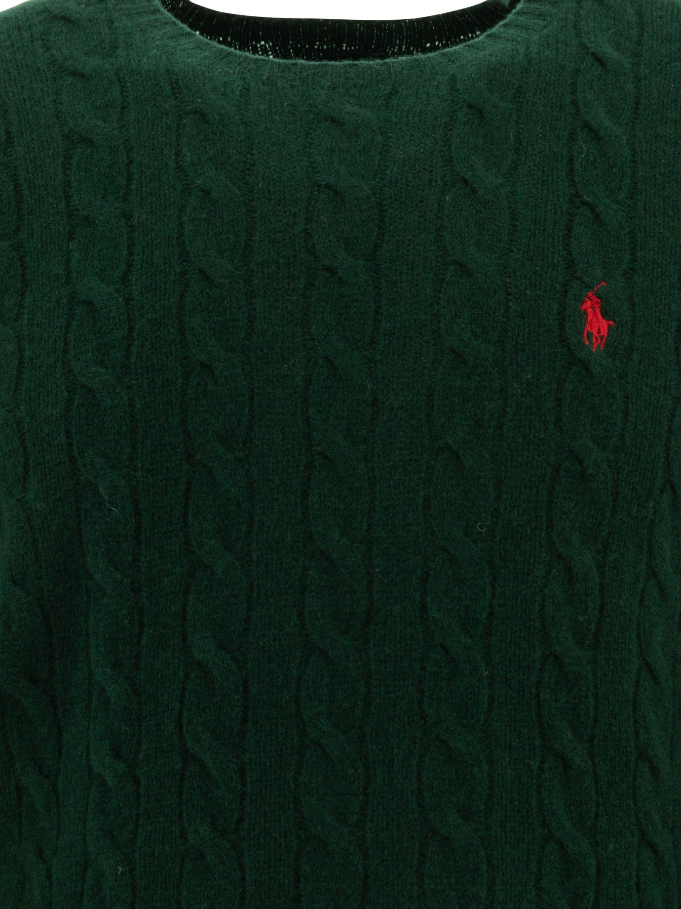 Polo Ralph Lauren Wool And Cashmere Crewneck Sweater With Logo