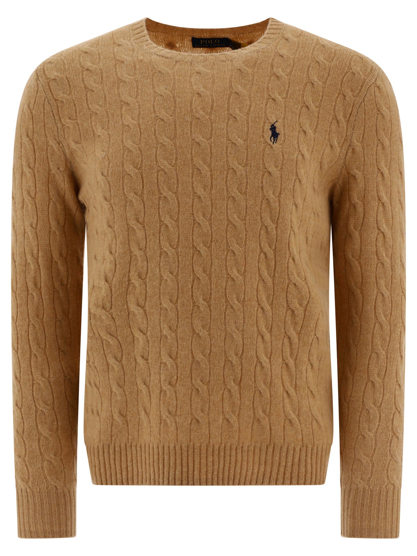 Polo Ralph Lauren Wool And Cashmere Crewneck Sweater With Logo