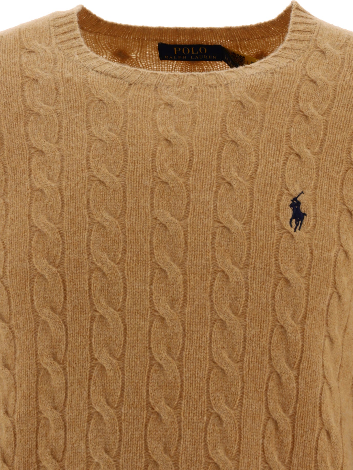 Polo Ralph Lauren Wool And Cashmere Crewneck Sweater With Logo