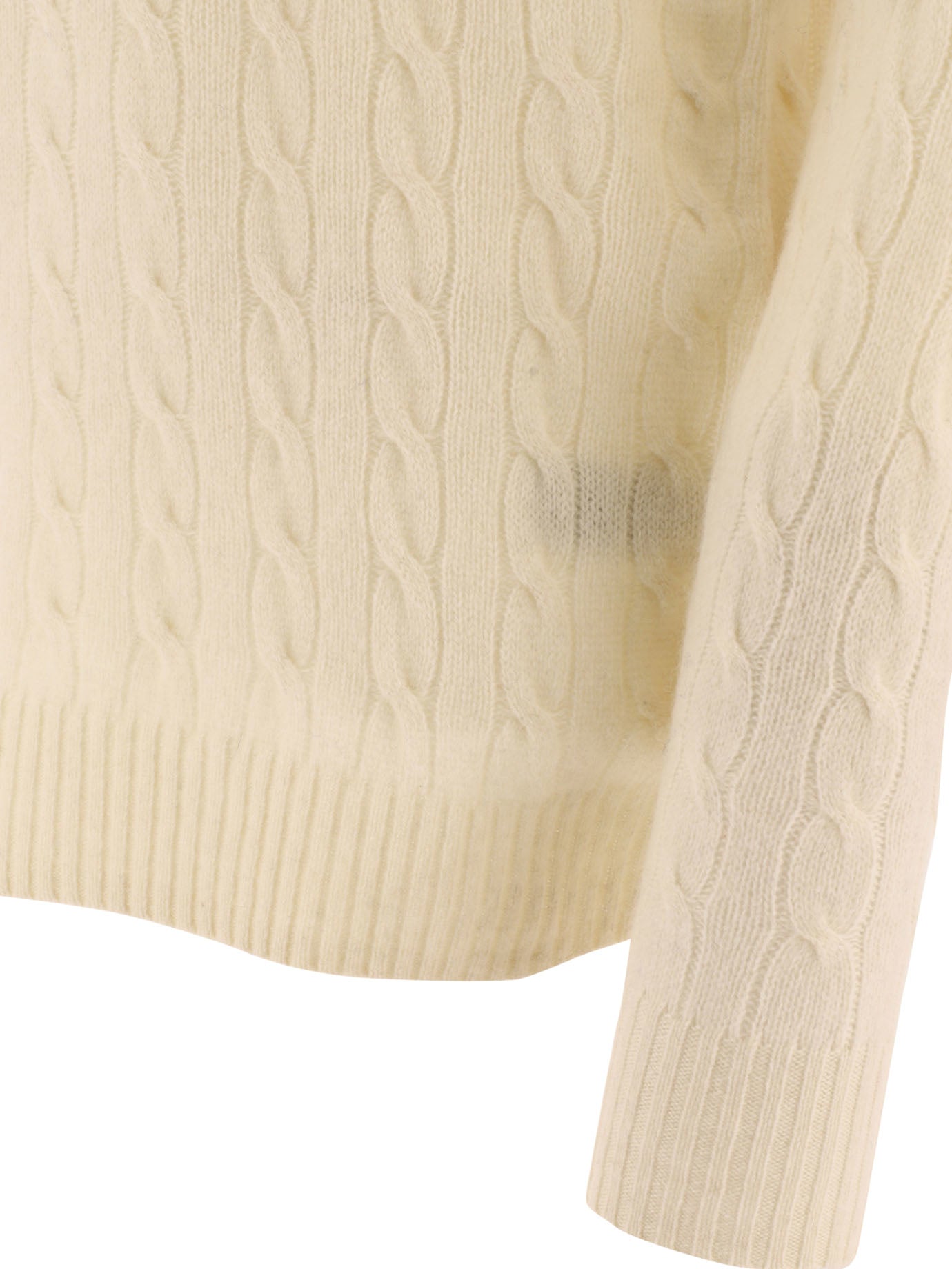 Polo Ralph Lauren Wool And Cashmere Crewneck Sweater With Logo