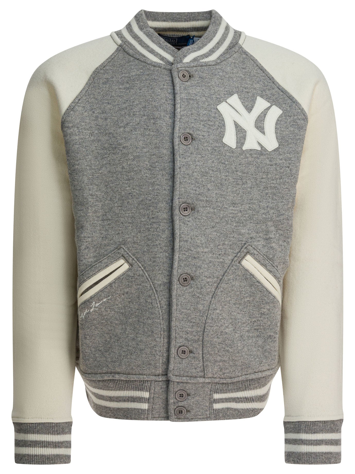Polo Ralph Lauren Yankees Cardigan In Wool