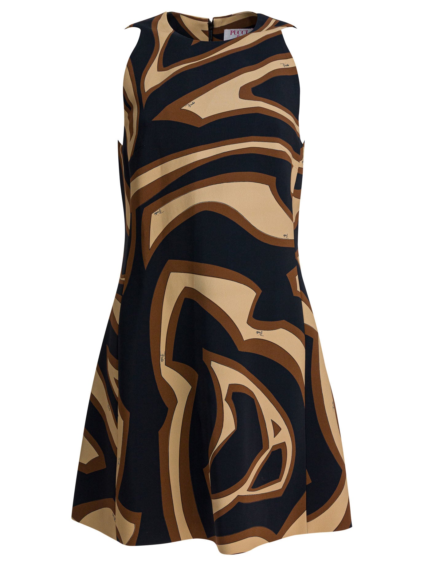 Pucci Labirinto Print Trapeze Dress