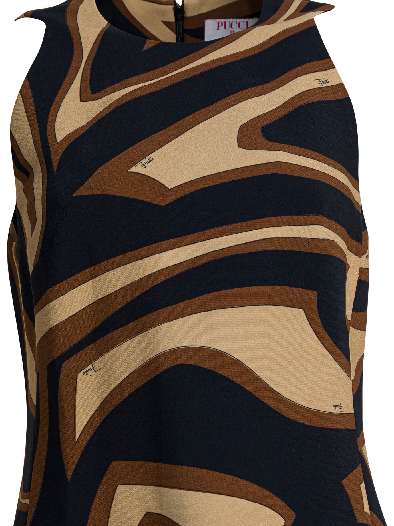 Pucci Labirinto Print Trapeze Dress