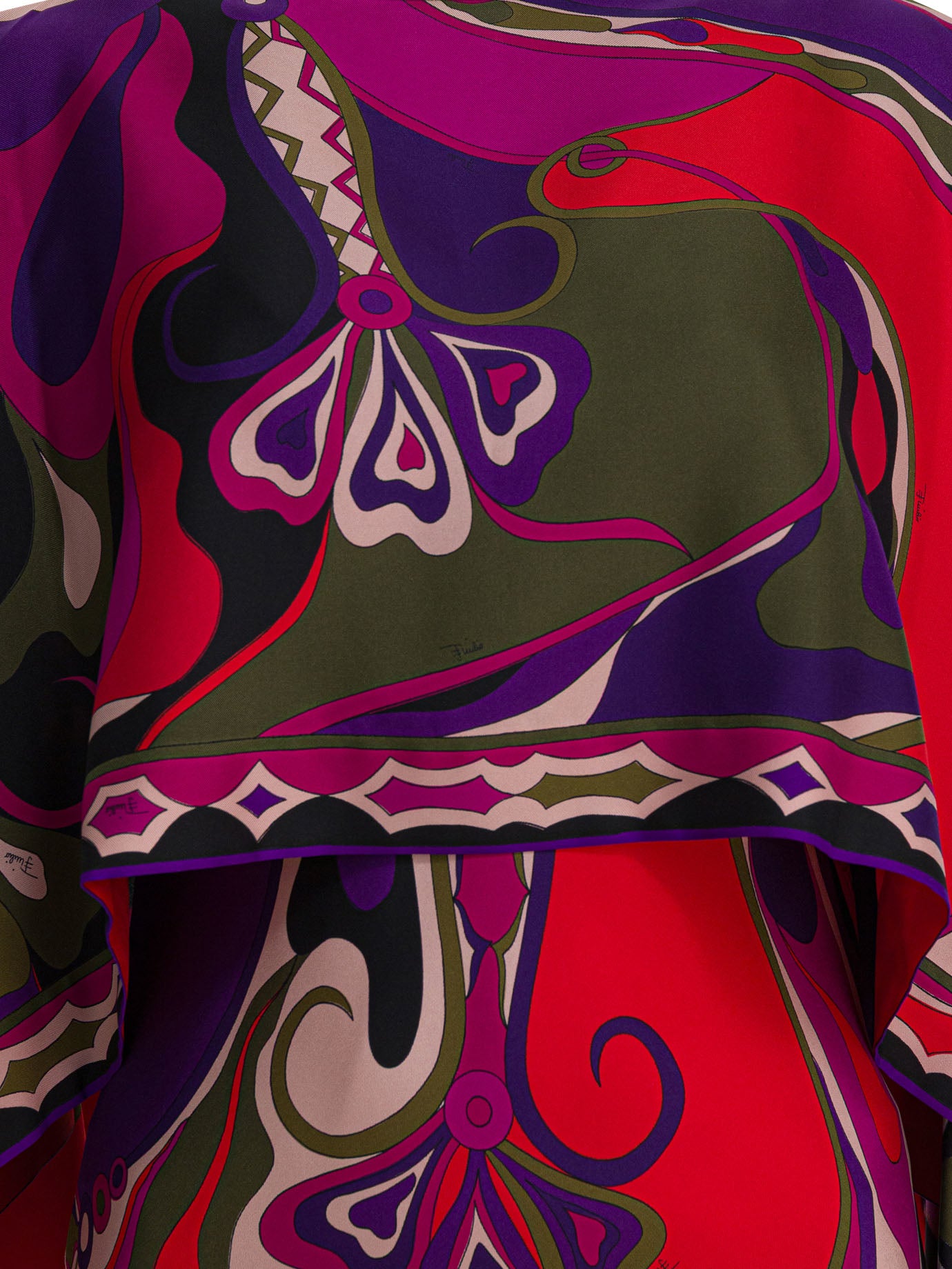 Pucci Orchidee Print Silk Long Dress