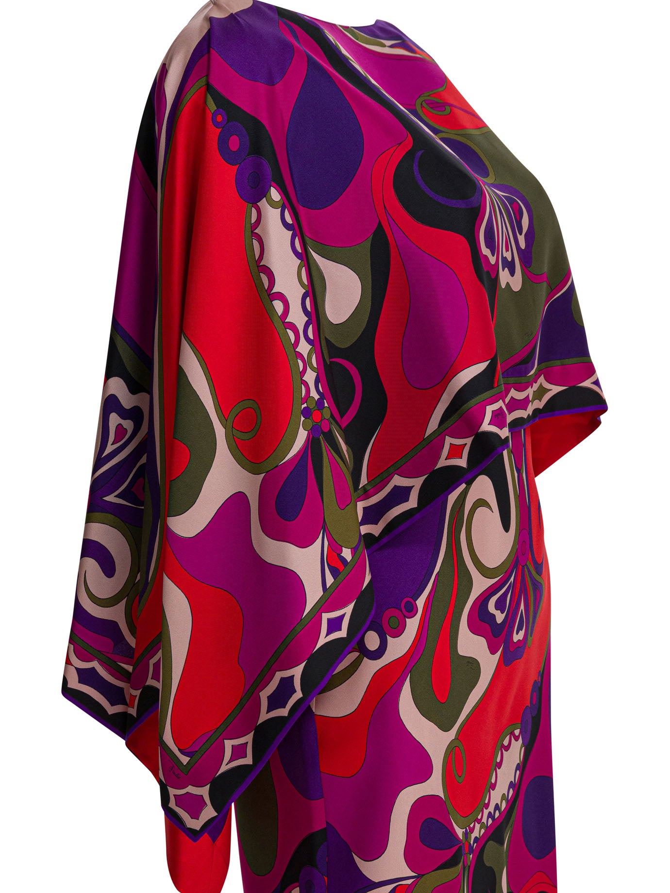 Pucci Orchidee Print Silk Long Dress