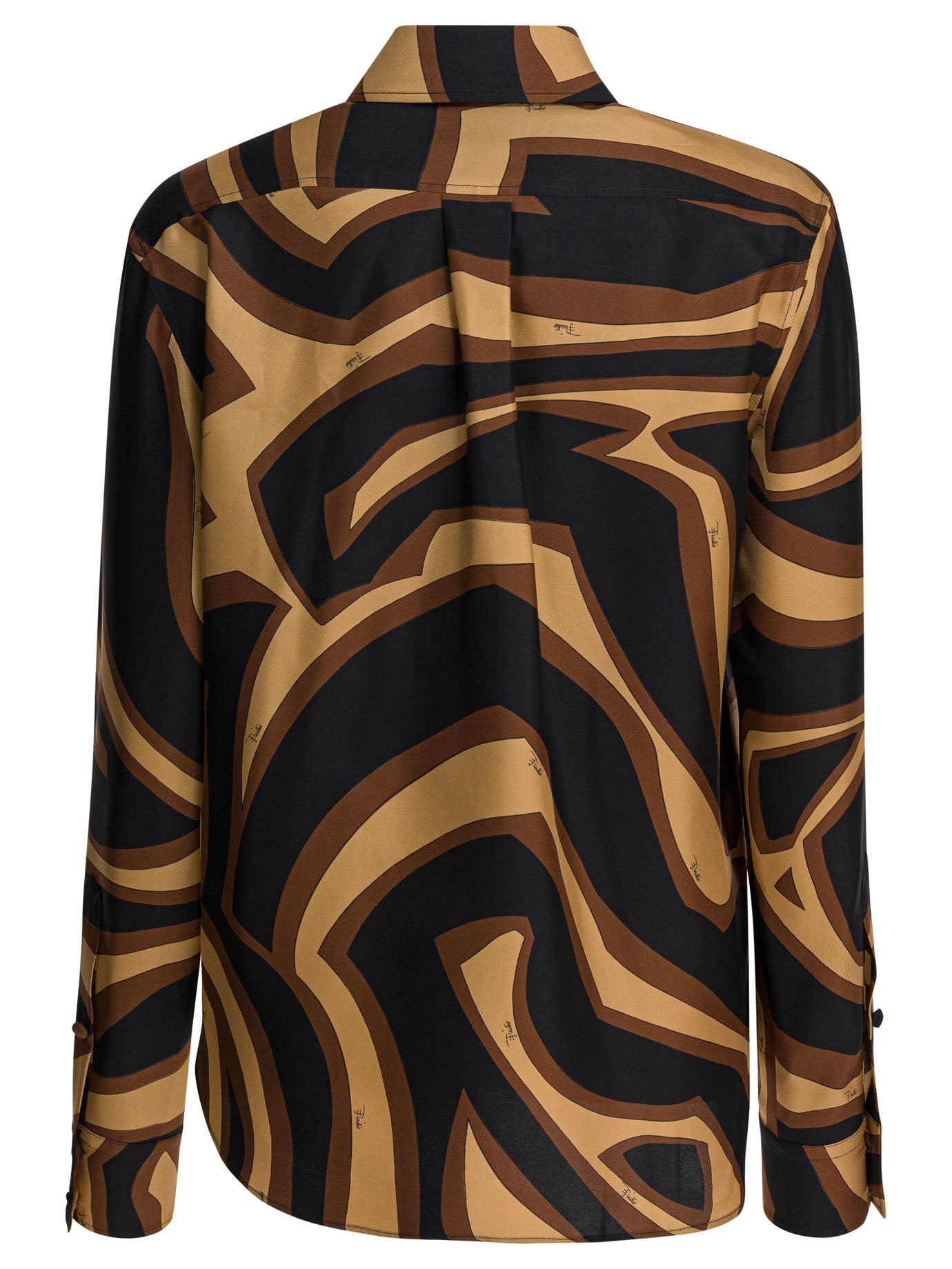 Pucci Silk Shirt With Labirinto Print