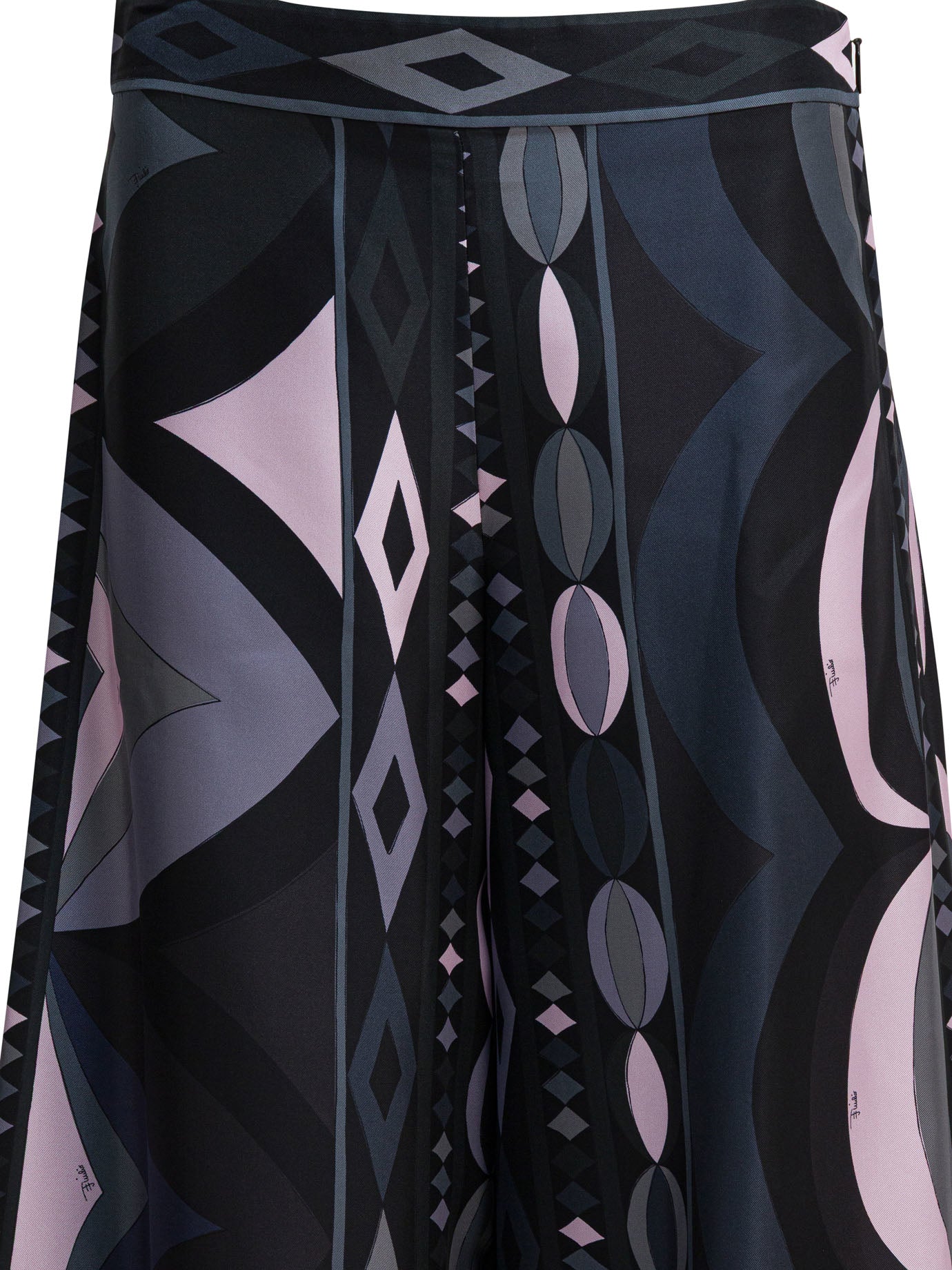 Pucci Silk Pants With Collane Print