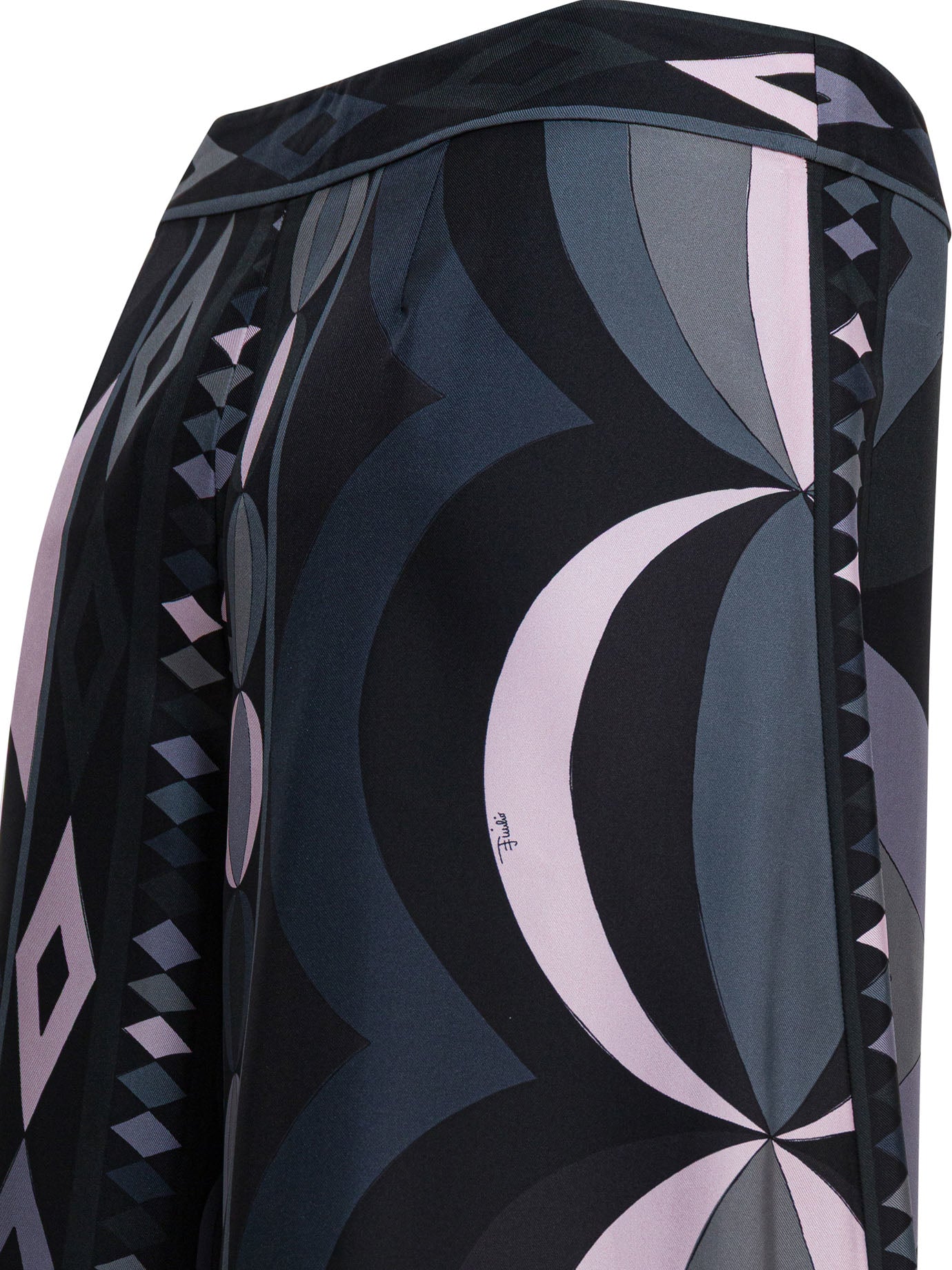 Pucci Silk Pants With Collane Print