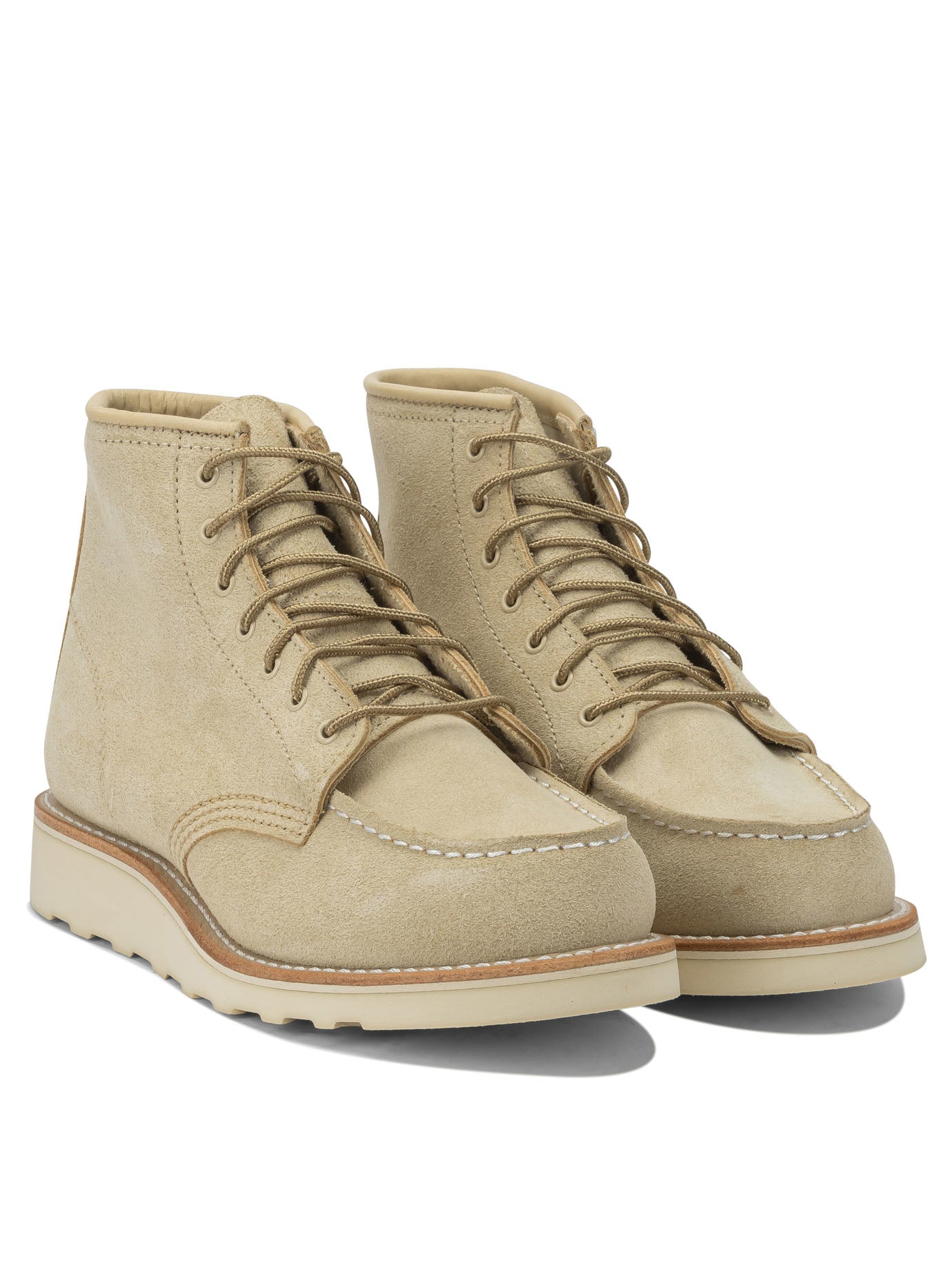 Red Wing Shoes 6'' Moc Toe 3328 Cream Abilen Lace-Up Ankle Boots
