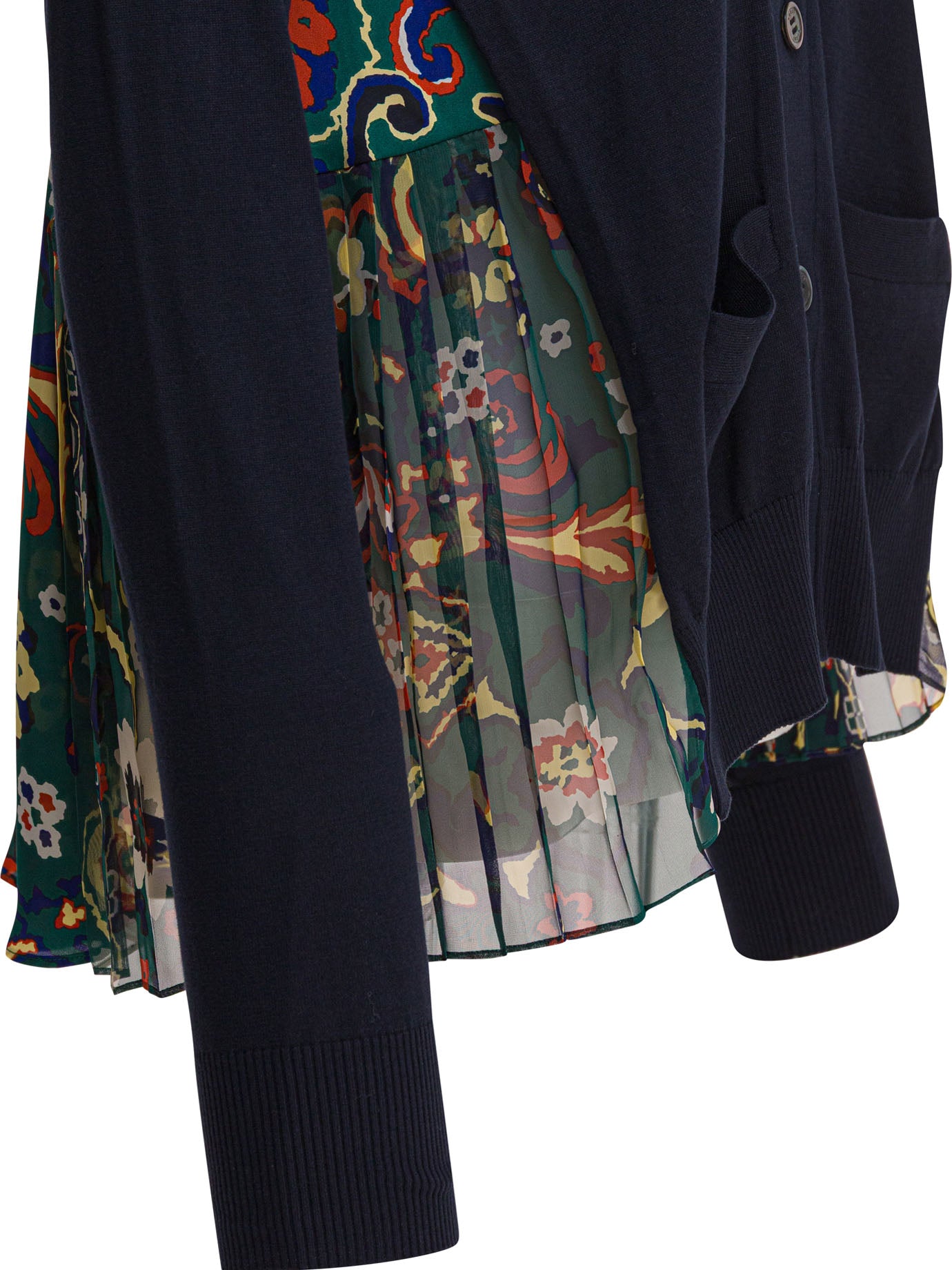 Sacai Cardigan With Floral Print
