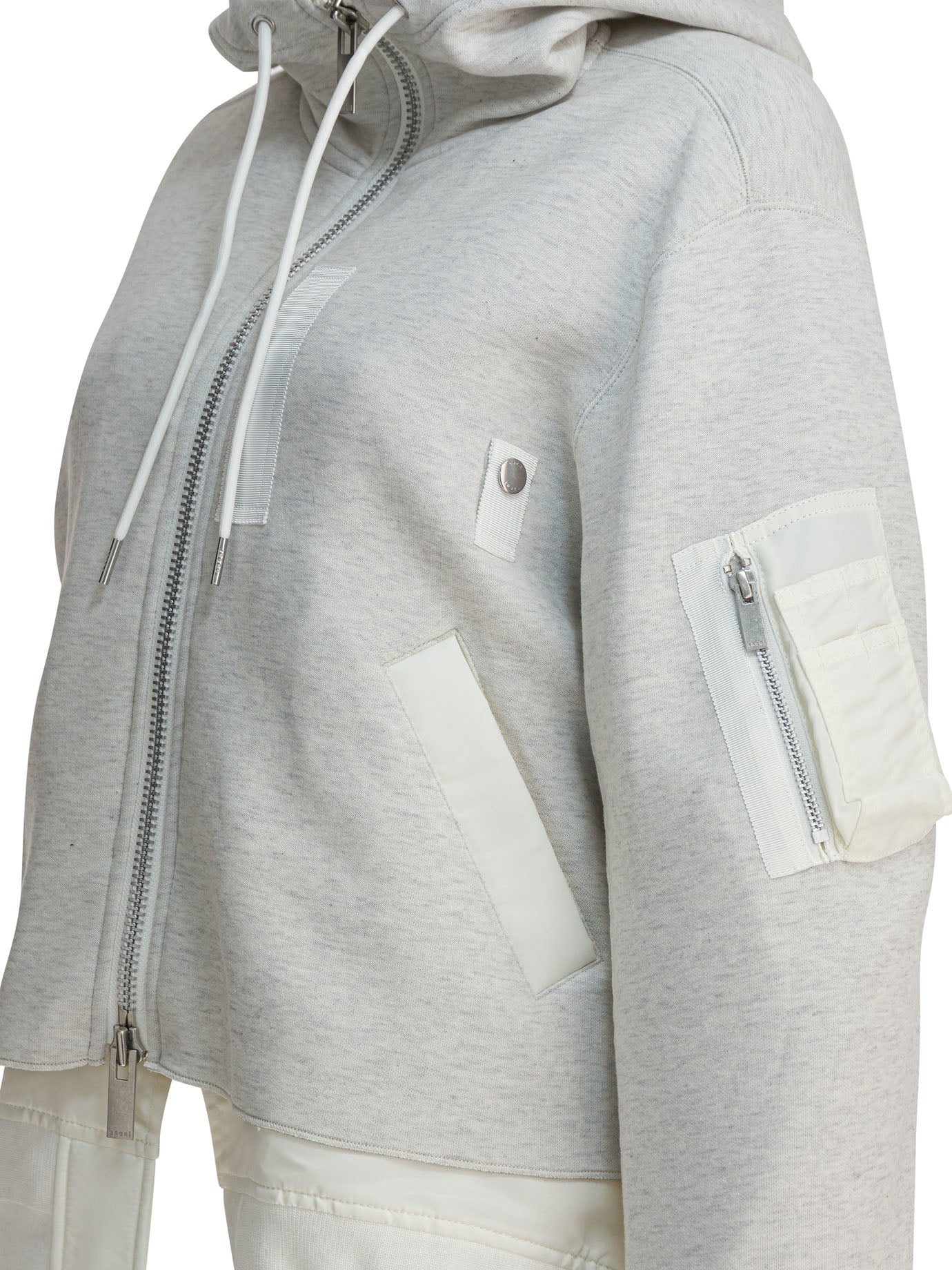 Sacai Cotton Zippered Sweatshirt